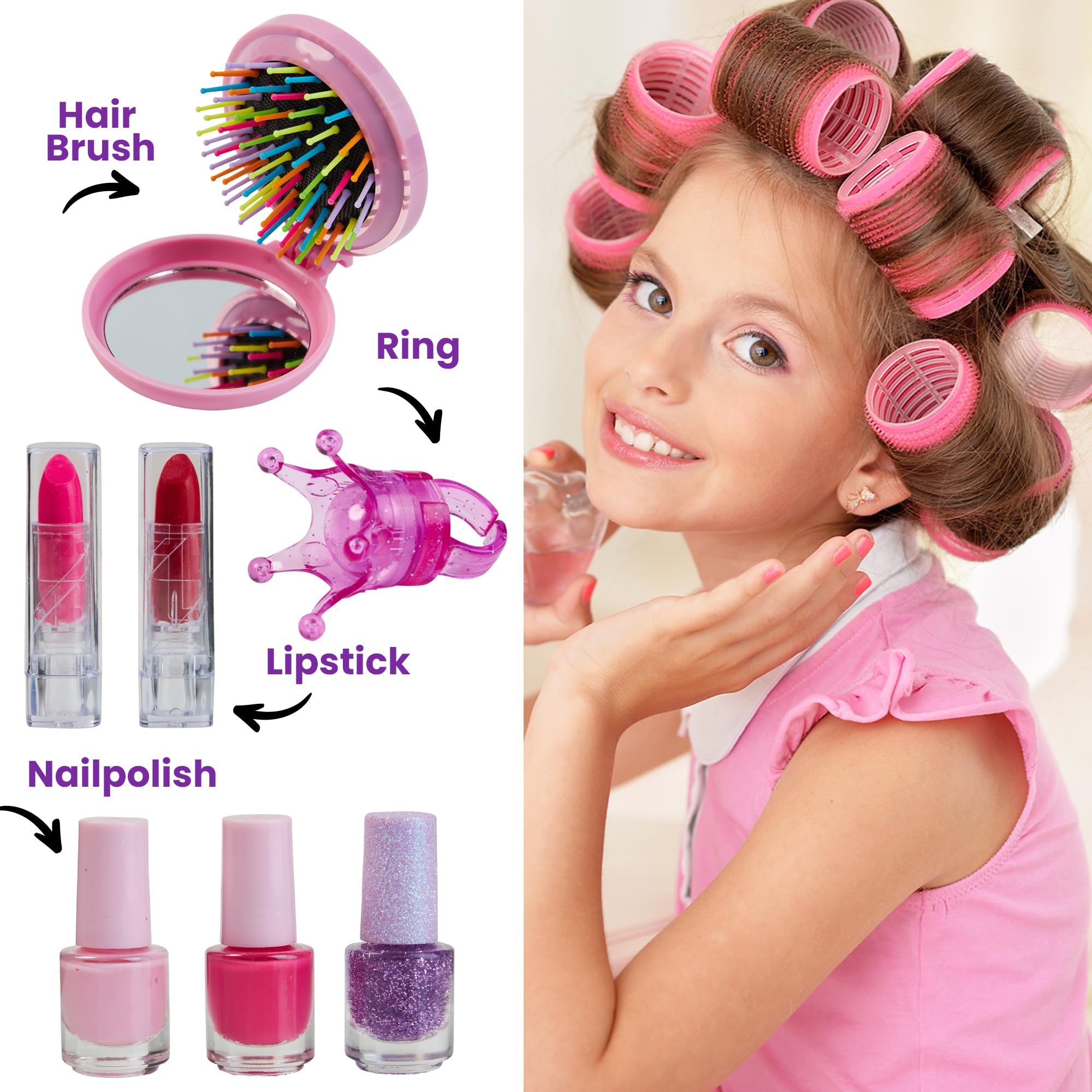 KreativeKraft Advent Calendar 2025 Girls Makeup Nail Polish Beauty Christmas Countdown Calendar Holiday Xmas Gifts for Girls (Be