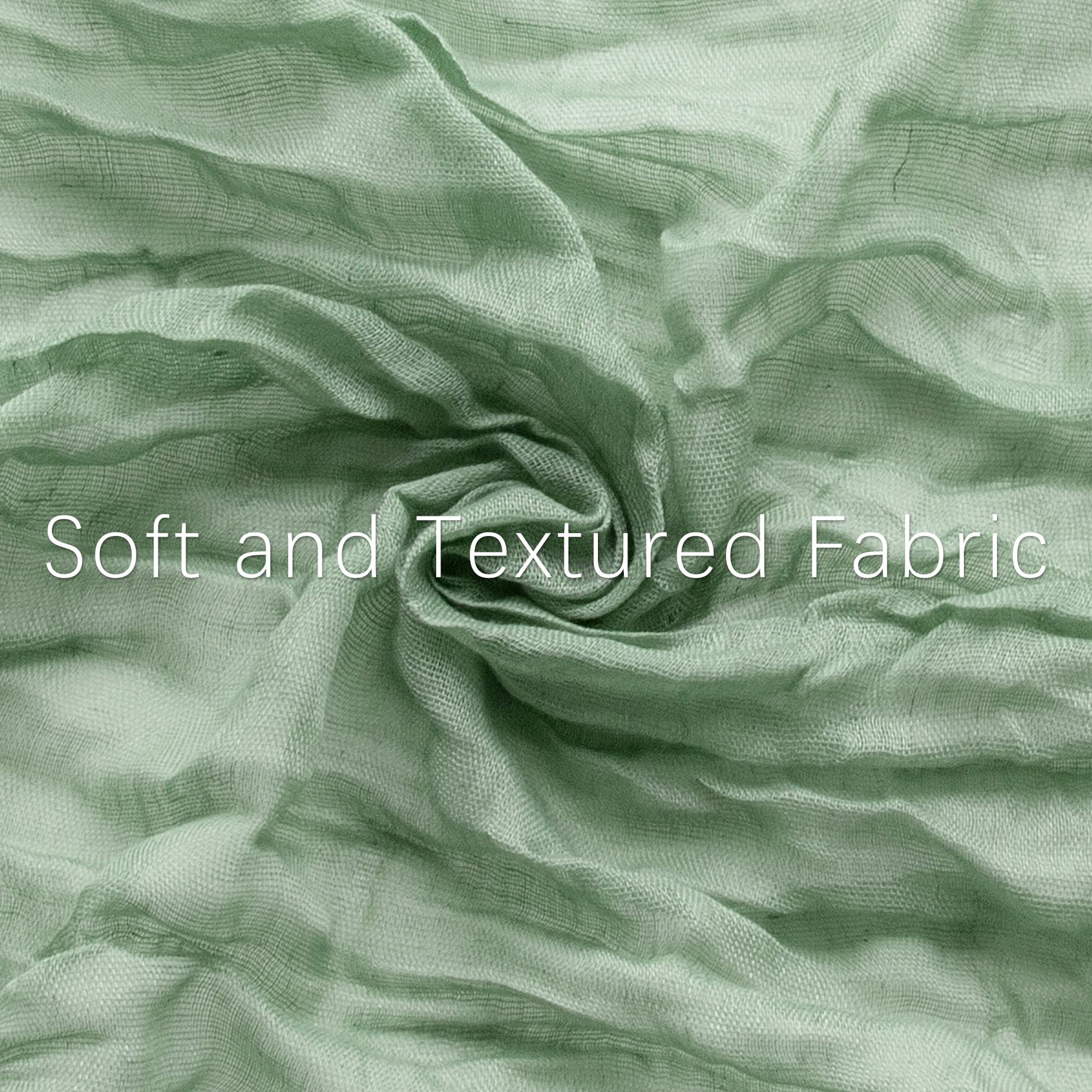 6 Pack Cheesecloth Napkins With Wrinkle 20  20 Inches Sage Green Gauze Table Napkins Cheese Cloth Napkins For Wedding Birthday P