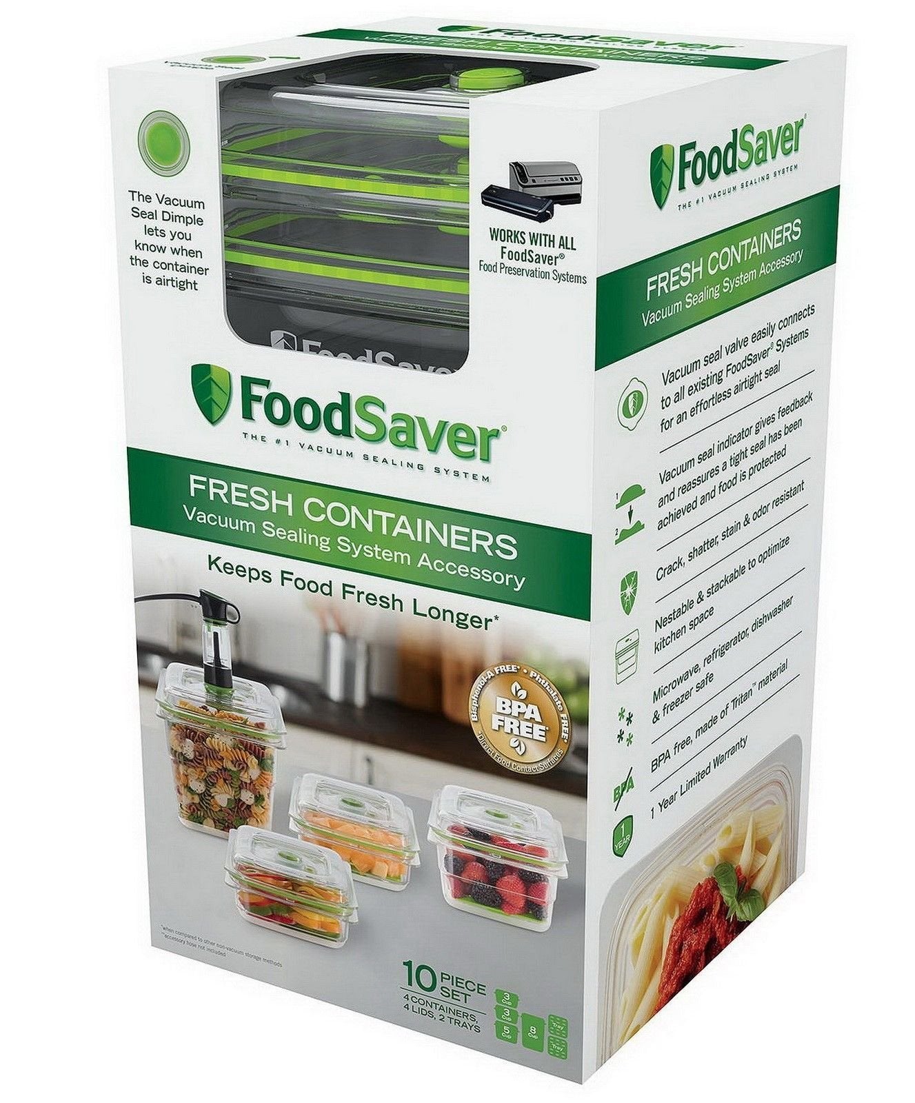 Foodsaver B0757P77Kr, 1, Clear
