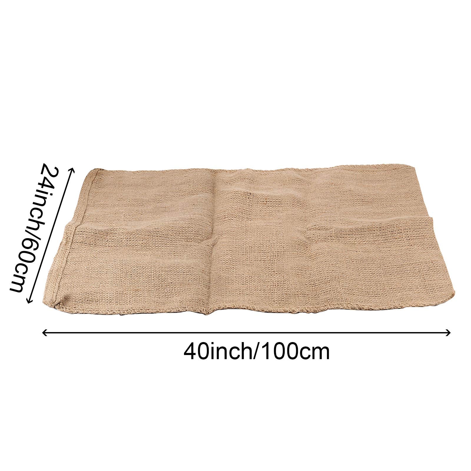 Hakzeon 5 Pcs Burlap Bags, 40X24 Inch Burlap Potato Sacks Race Bags For Adults And Kids, Reusable Sturdy Storage Bags For Home A