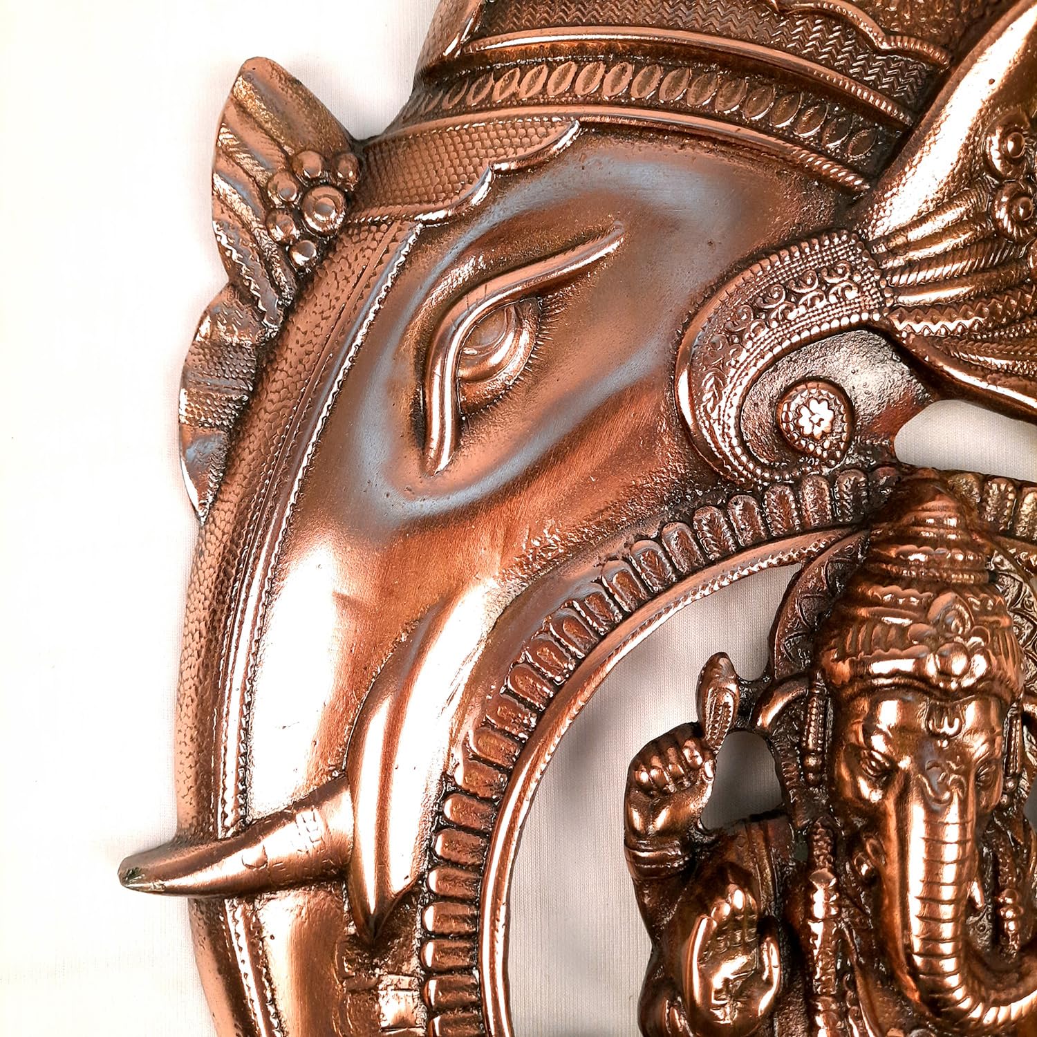 Apka Mart The Online Shop Ganesh Statue Wall Hanging | Ganesha Wall Decor Murti Metal - For Entrance Door, Home, Puja & Religiou