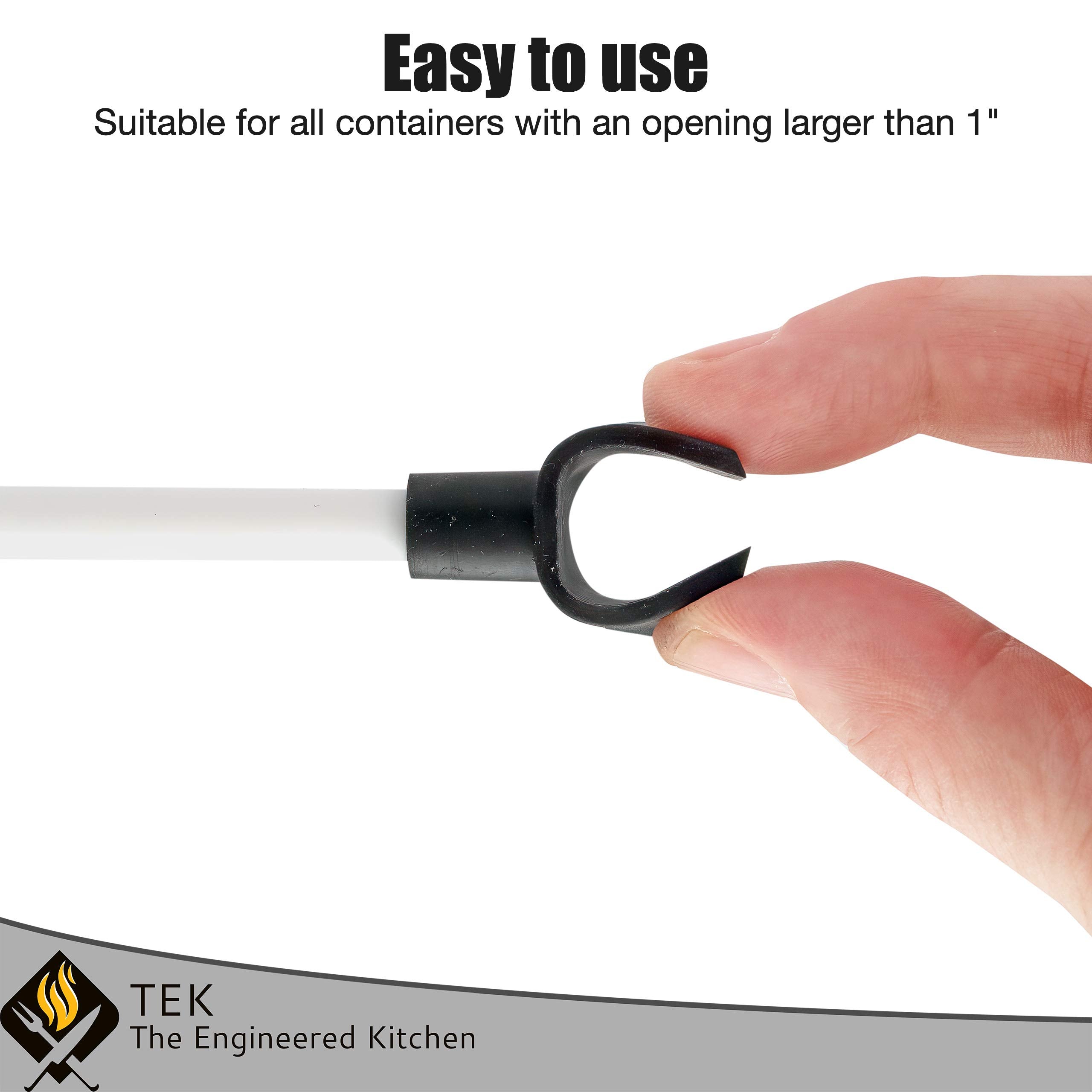 Flessenlikker Bottle Scraper Mini Silicone Spatula For Getting Every Last Drop - Bpa Free Small Silicone Spatula Ideal For A Jar