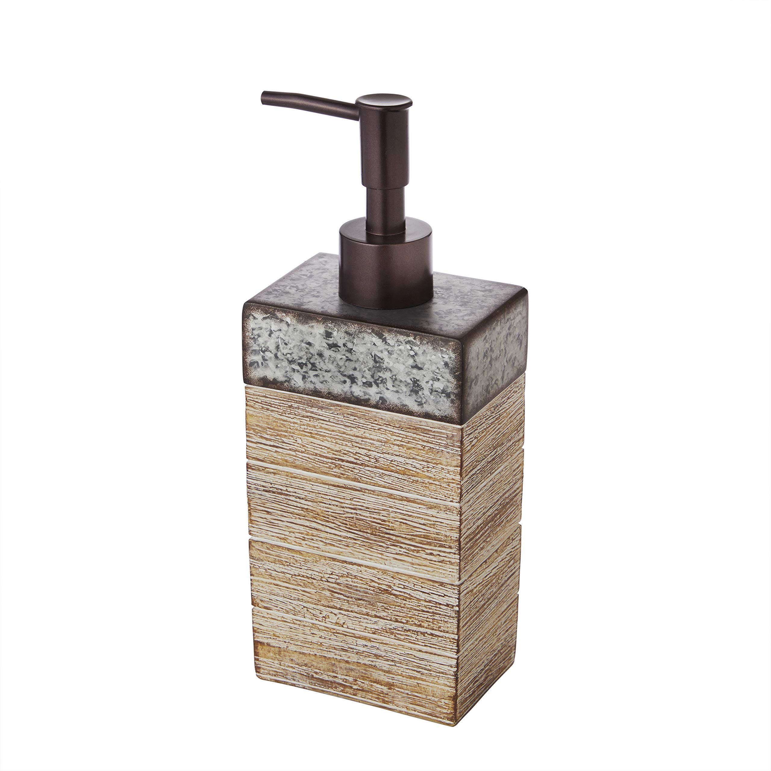 Skl Home By Saturday Knight Ltd. Farmhouse Crate Soap Dispenser,Natural