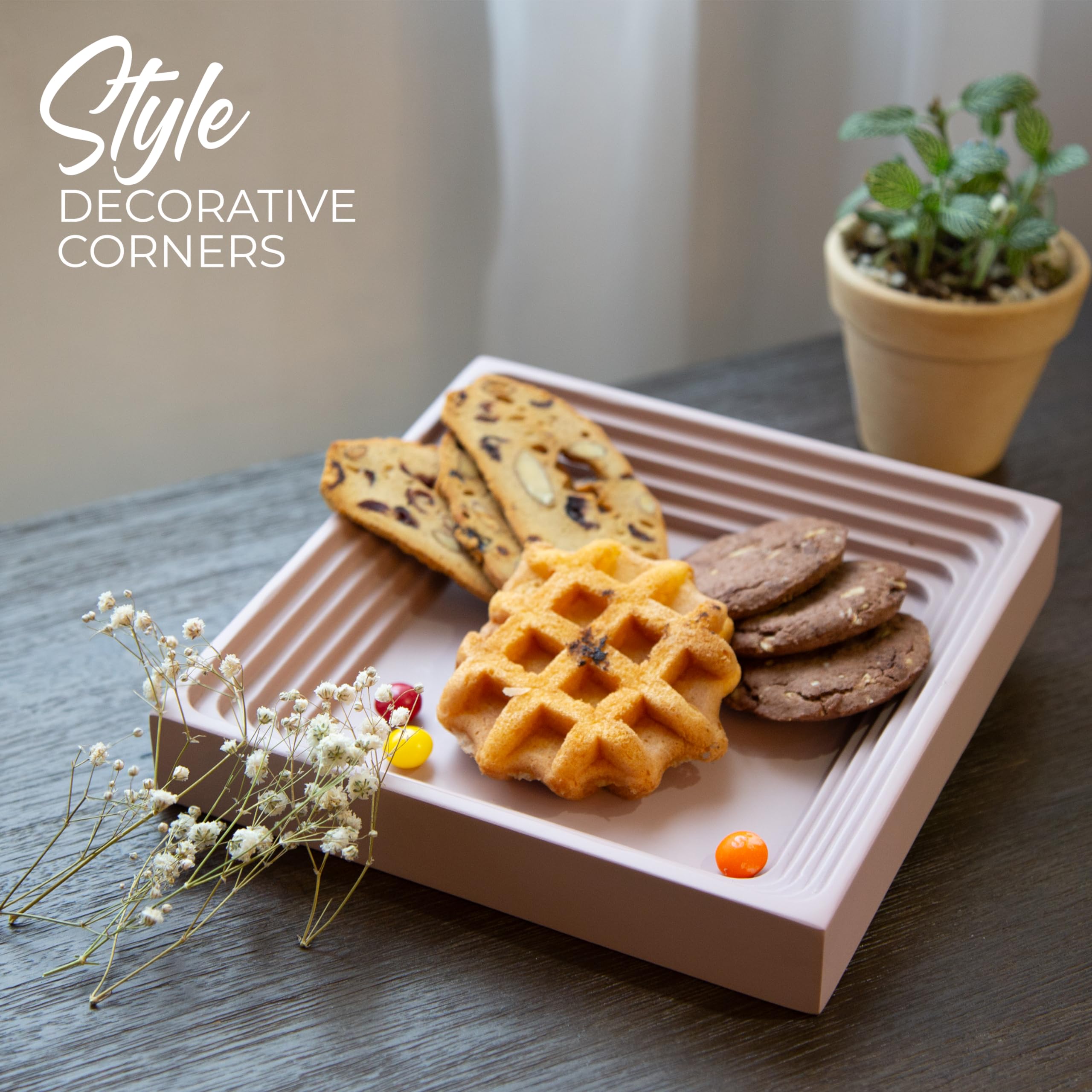 Koluraful Single Mountain Wood Tray - Multi Purpose Cutting Board, Indoor Outdoor Serving Tray For Coffee Table, Breakfast, Dinn