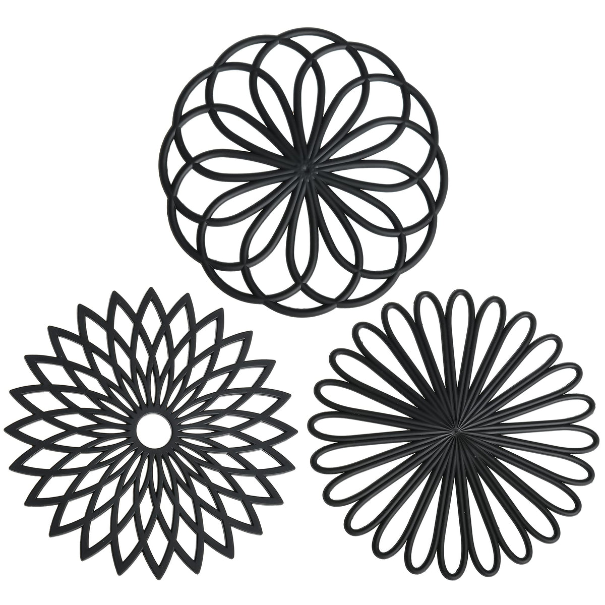 Smithcraft Silicone Trivets For Hot Dishes, Trivet Mat Hot Pads For Kitchen, Round Trivets For Hot Pots And Pans, Heat Resistant