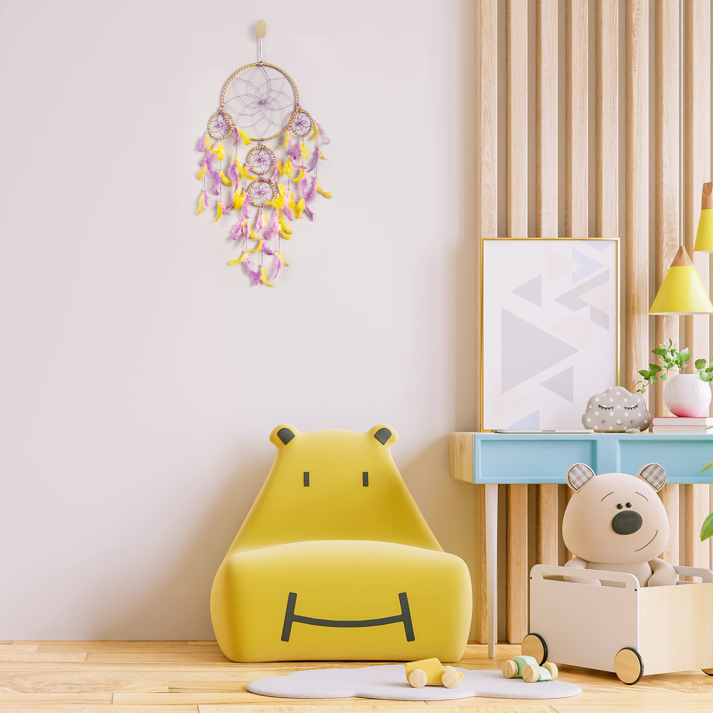 DULI Dream Catcher Wall Hanging for Bedrooms, Living Room, Home Decor Wall Hanging Design, Garden, Restaurants, Cafe, & Party, D