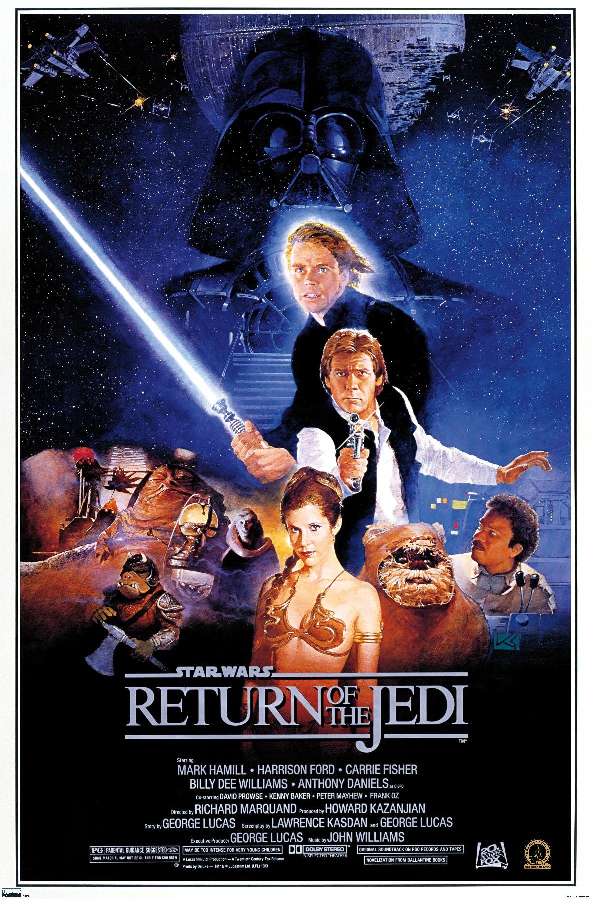 Trends International 24X36 Star Wars: Return Of The Jedi - One Sheet 3 Wall Poster, 24'' X 36'', Unframed Version