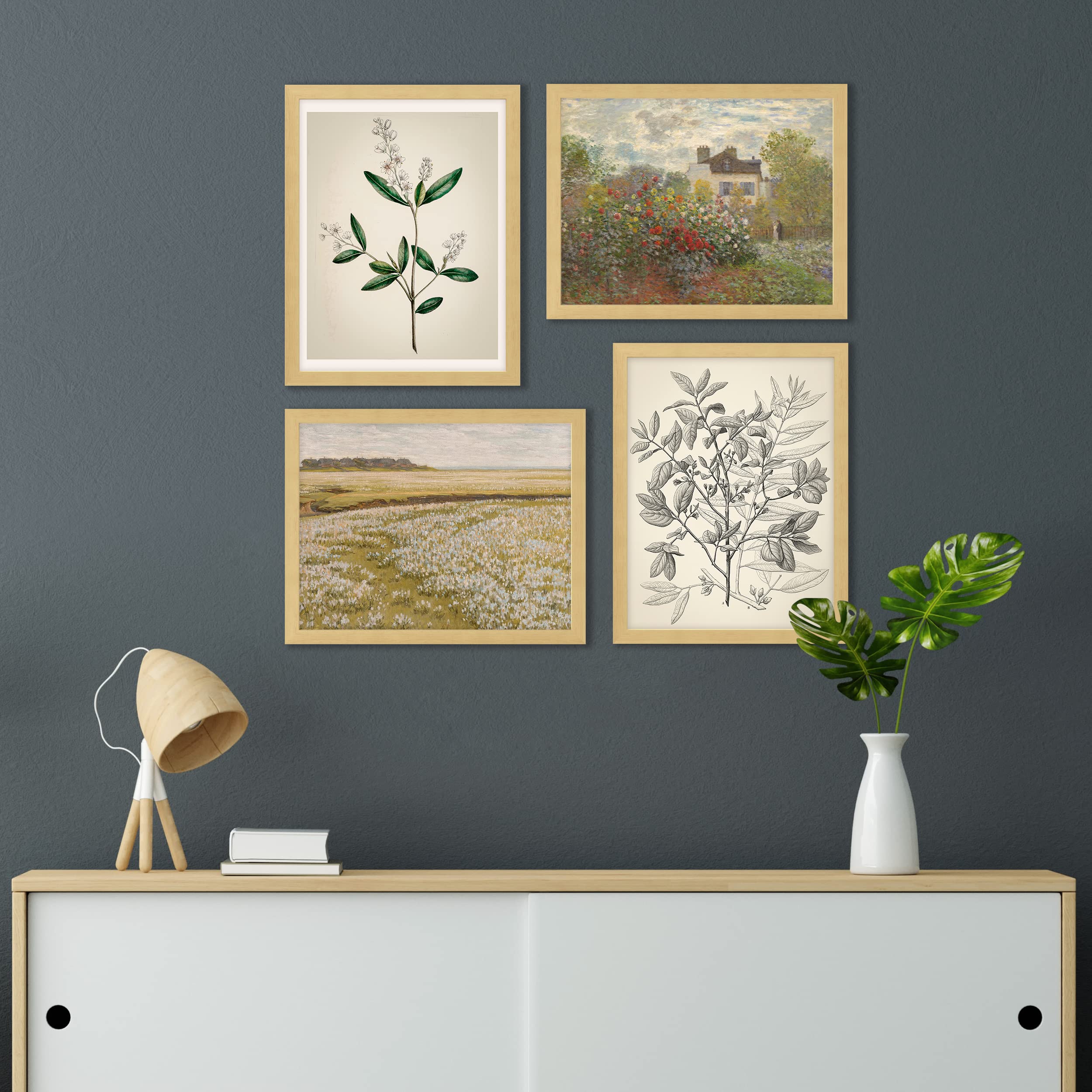 Signwin Framed Poster Bathroom Decor 8''X10''X 4 Natural, Wall Art Room Decor Multicolor For Living Room, Bedroom, Office Autumn