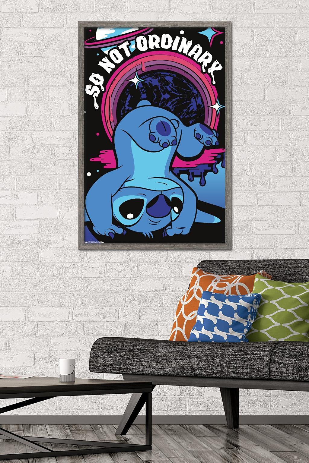 Trends International Disney Lilo And Stitch - Ordinary Wall Poster, 22.375'' X 34'', Barnwood Framed Version