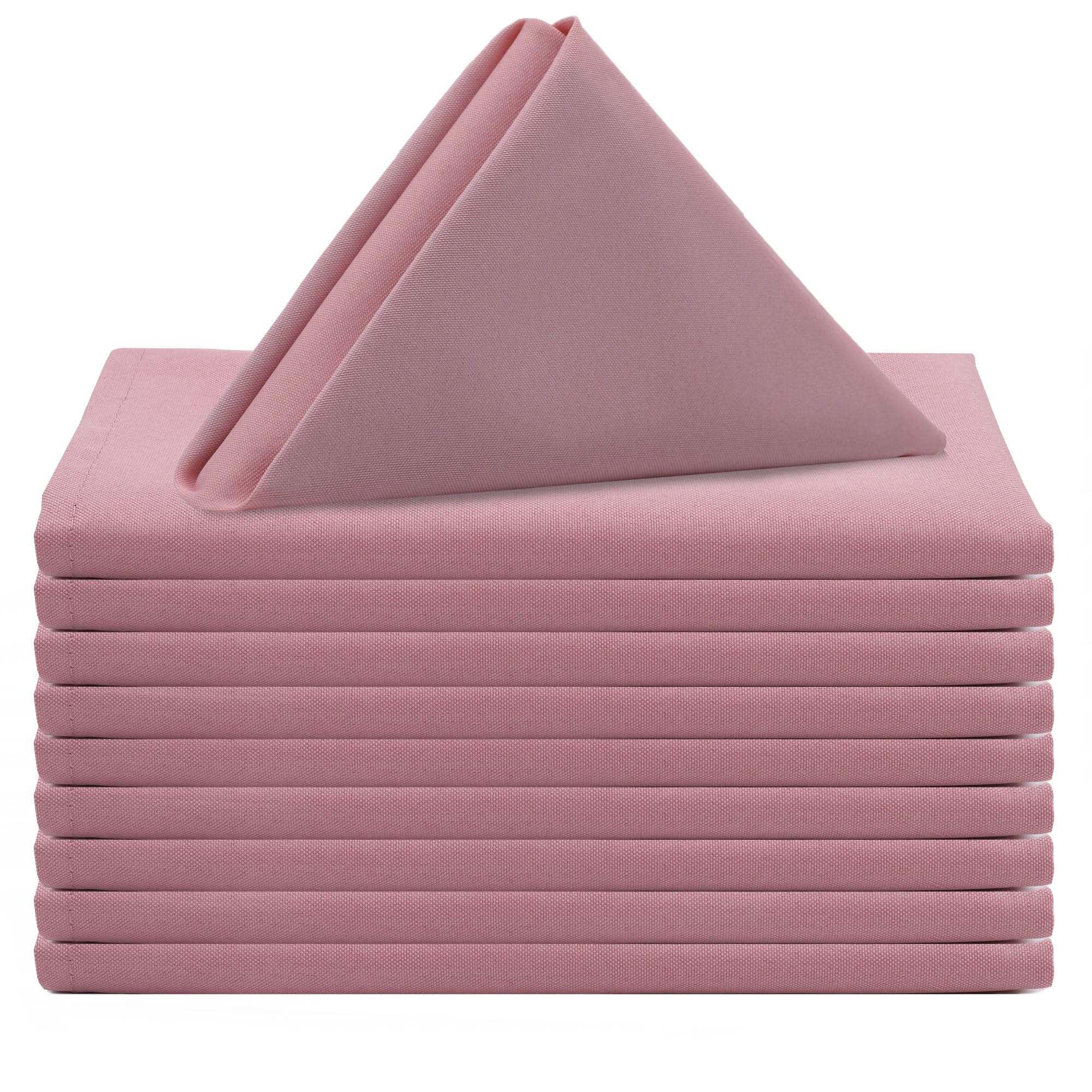 Your Chair Covers - 20 Inch Square Premium Polyester Cloth Napkins. Oversized, Double Folded And Hemmed Napkins For Restaurant,
