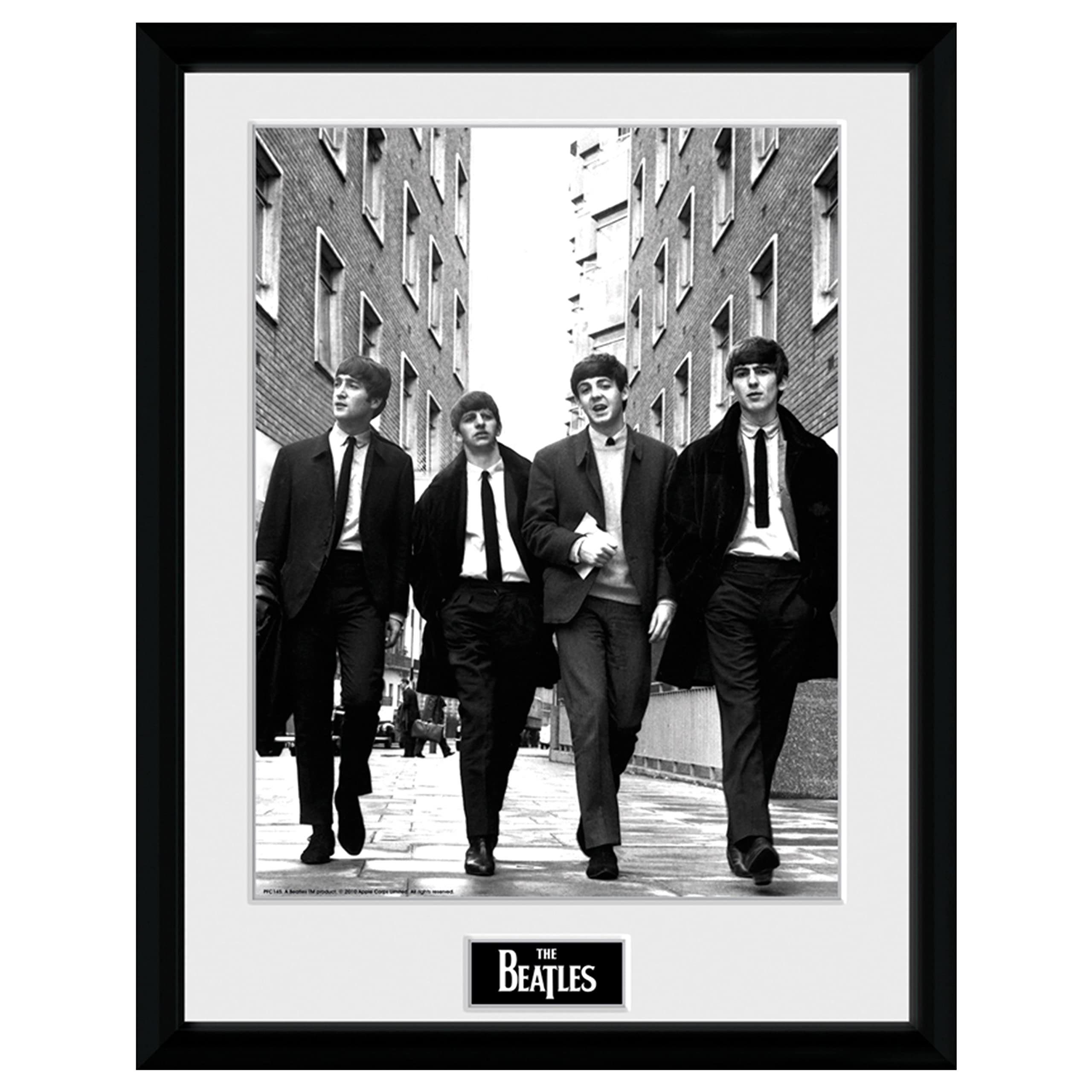 Gb Eye The Beatles In London Portrait Framed Poster 12'' X 16'' Wall Art Room D  Cor Gift