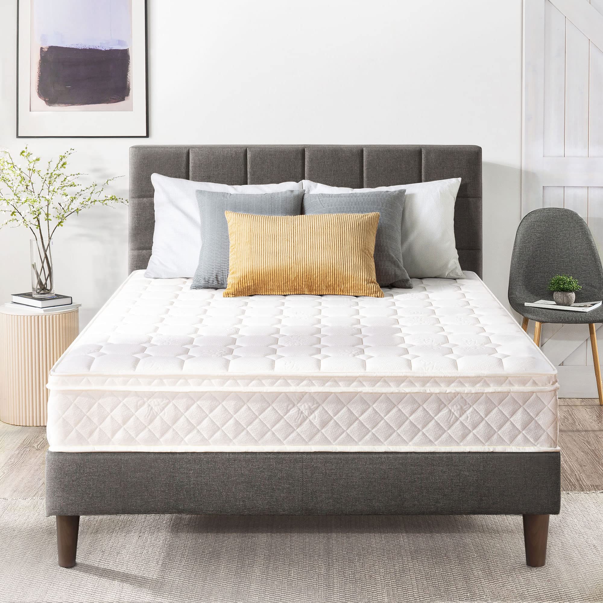 Best Price Mattress 10 Inch Euro-Top Pocket Spring-Mattress - Motion Isolation Individually Encased Pocket Springs, Comfort Foam