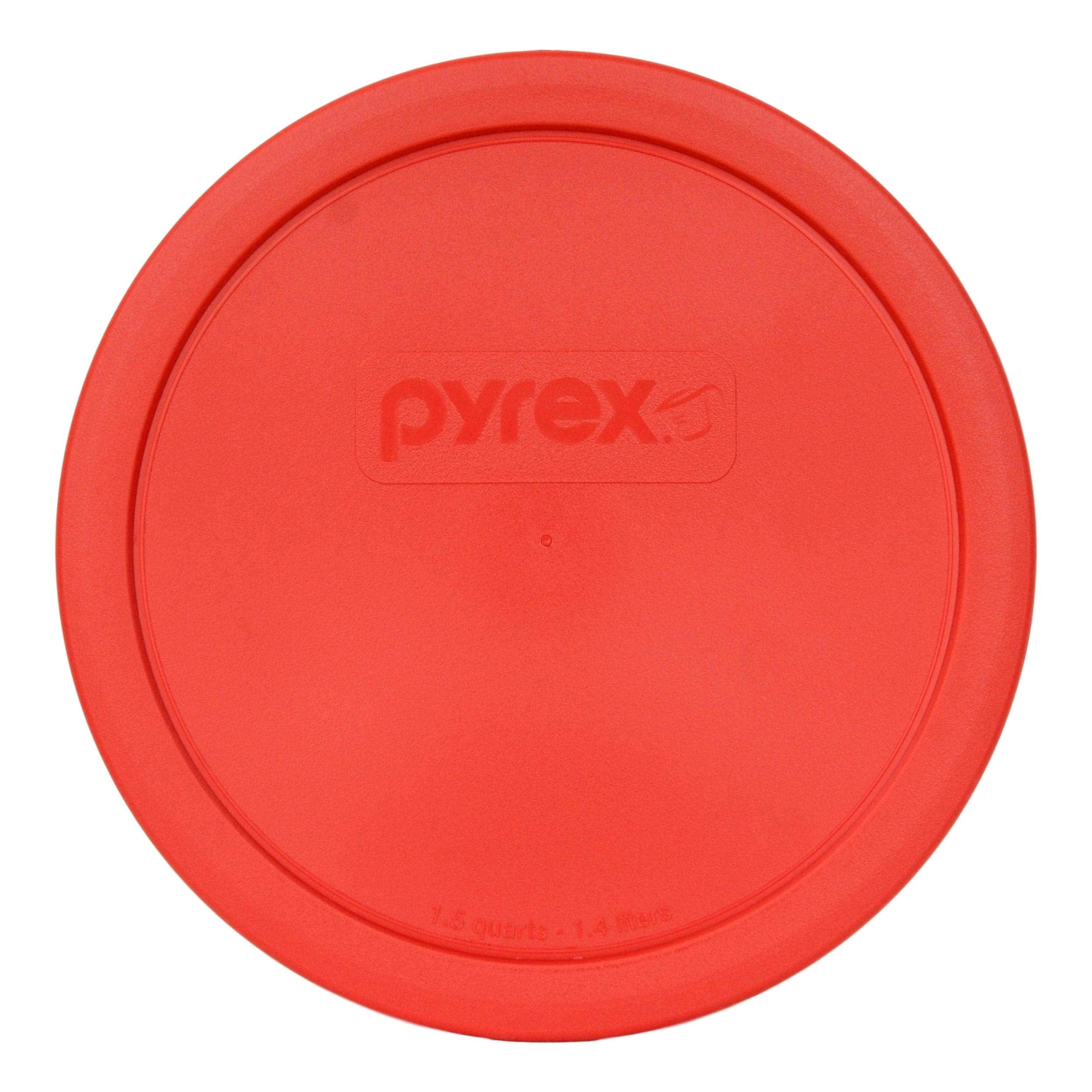 Pyrex 323-Pc Red Round Plastic Mixing Bowl Replacement Lid, Made In Usa