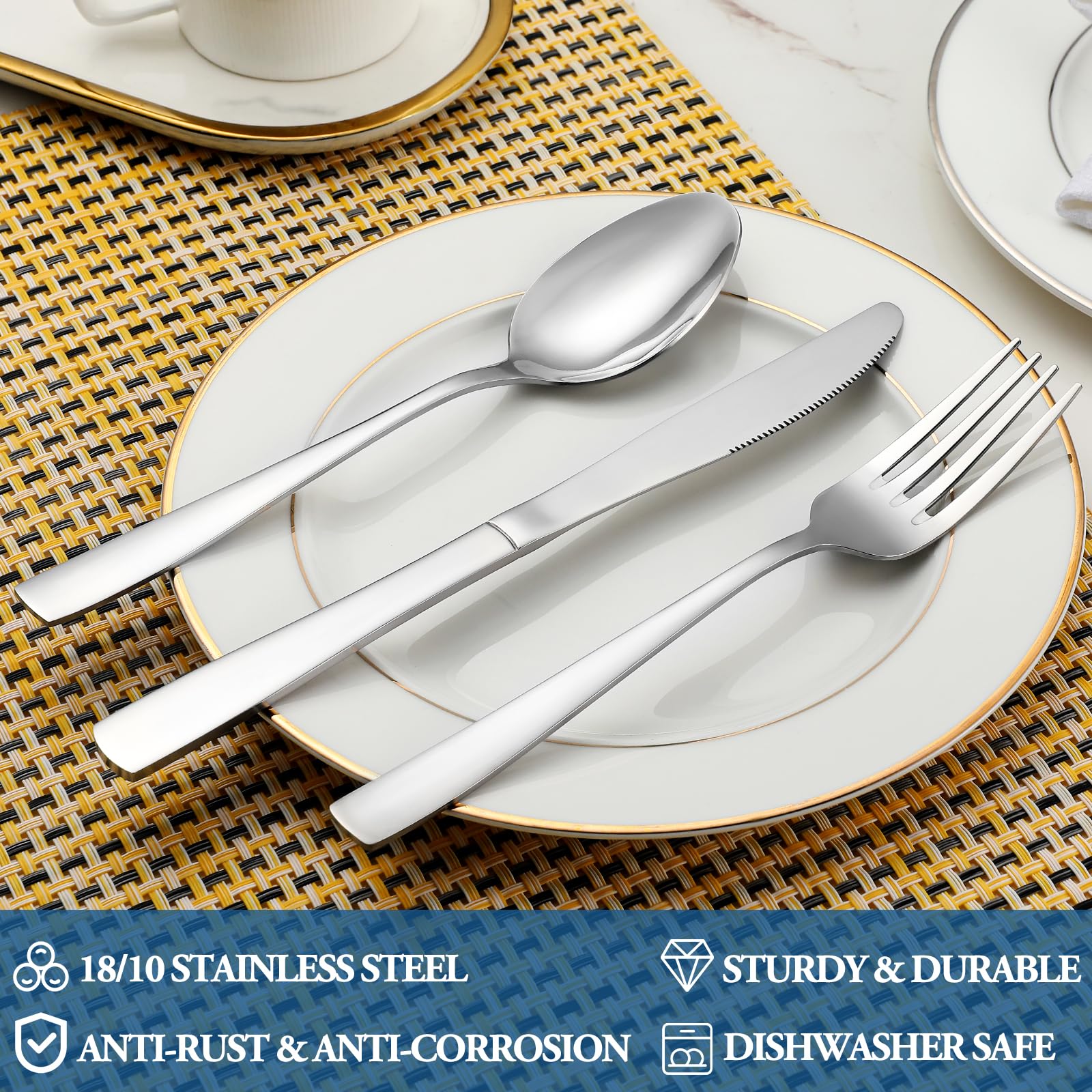 16 Piece Dinner Forks Set,Food Grade Extra-Fine Stainless Steel Dessert Forks,Table Forks,Salad Forks Silverware,Metal Forks For
