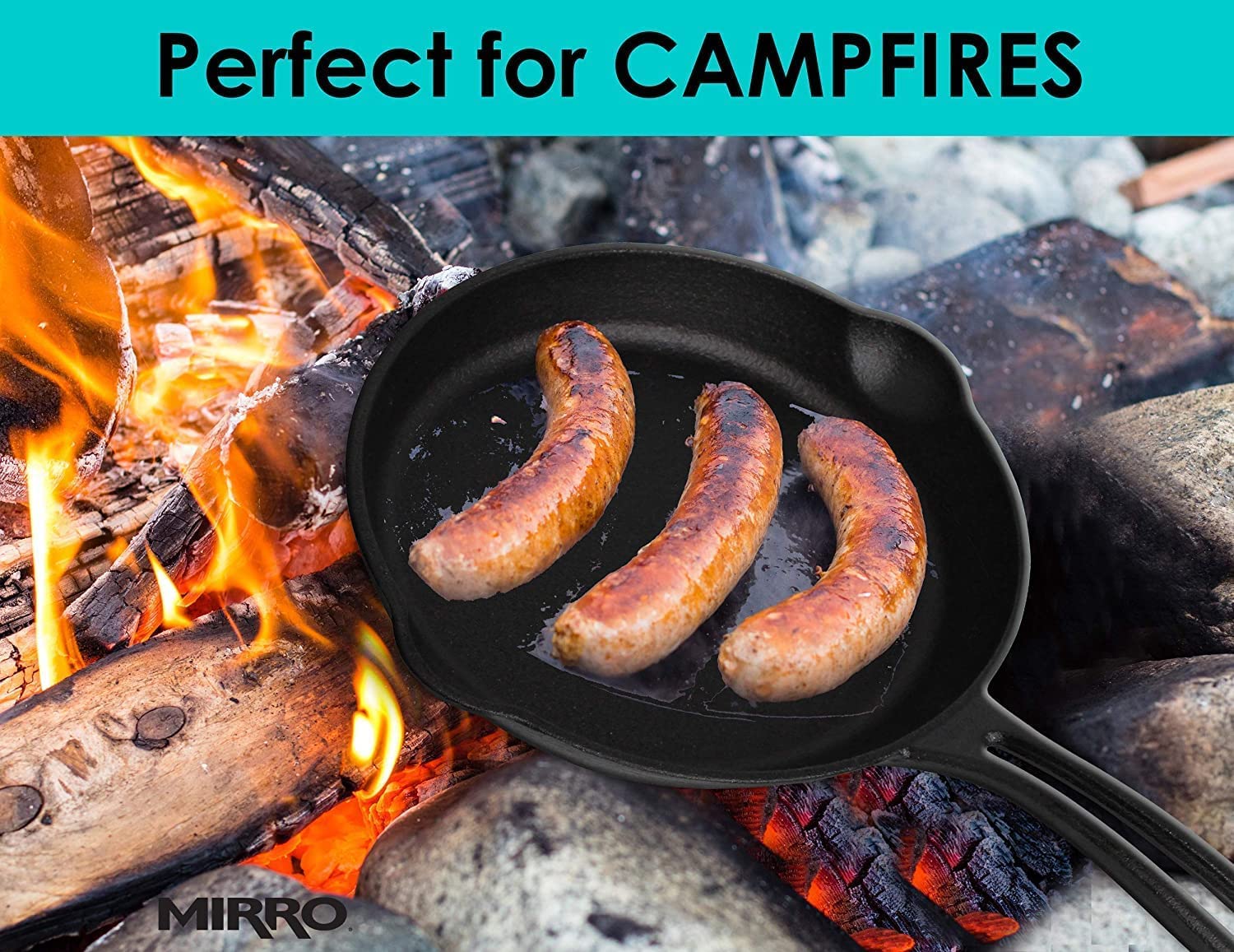 Mirro 6-Inch Cast Iron Preseasoned Skillet, Black - Model MIR-19050