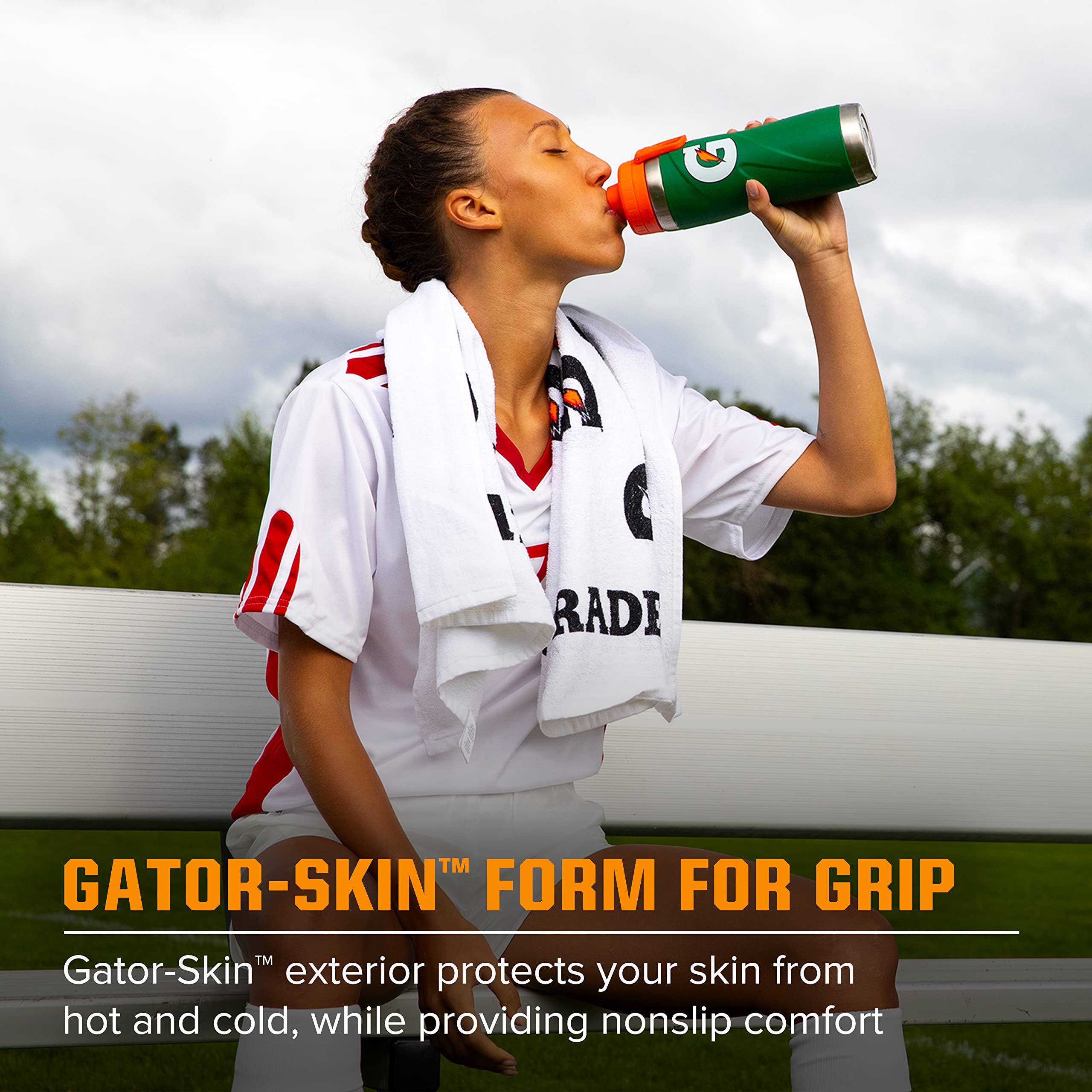 Gatorade Stainless Steel Sport Bottle  26oz  Double-Wall Insulation