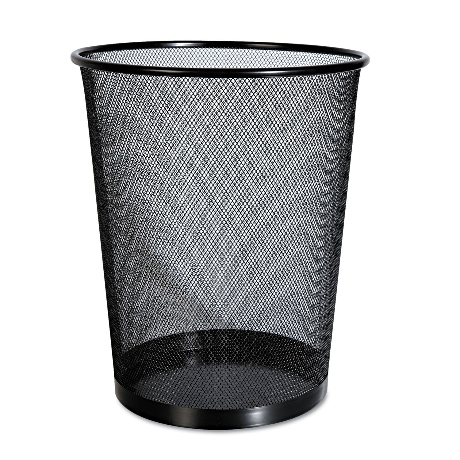 Universal Unv20008 18-Quart Steel Mesh Wastebasket - Black