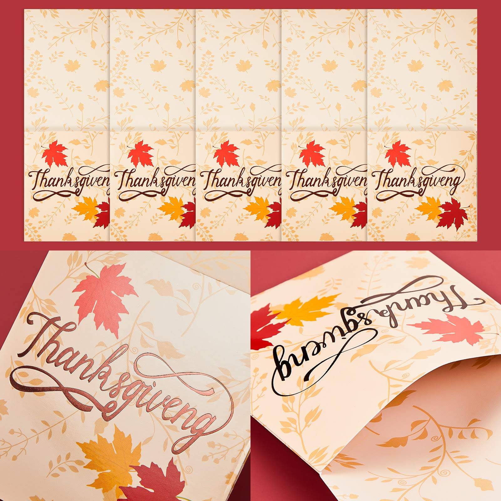 36 Pcs Thanksgiving Silverware Cutlery Holders Thanksgiving Utensil Decor Fall Decor For Home Thanks Maple Leaf Silverware Paper