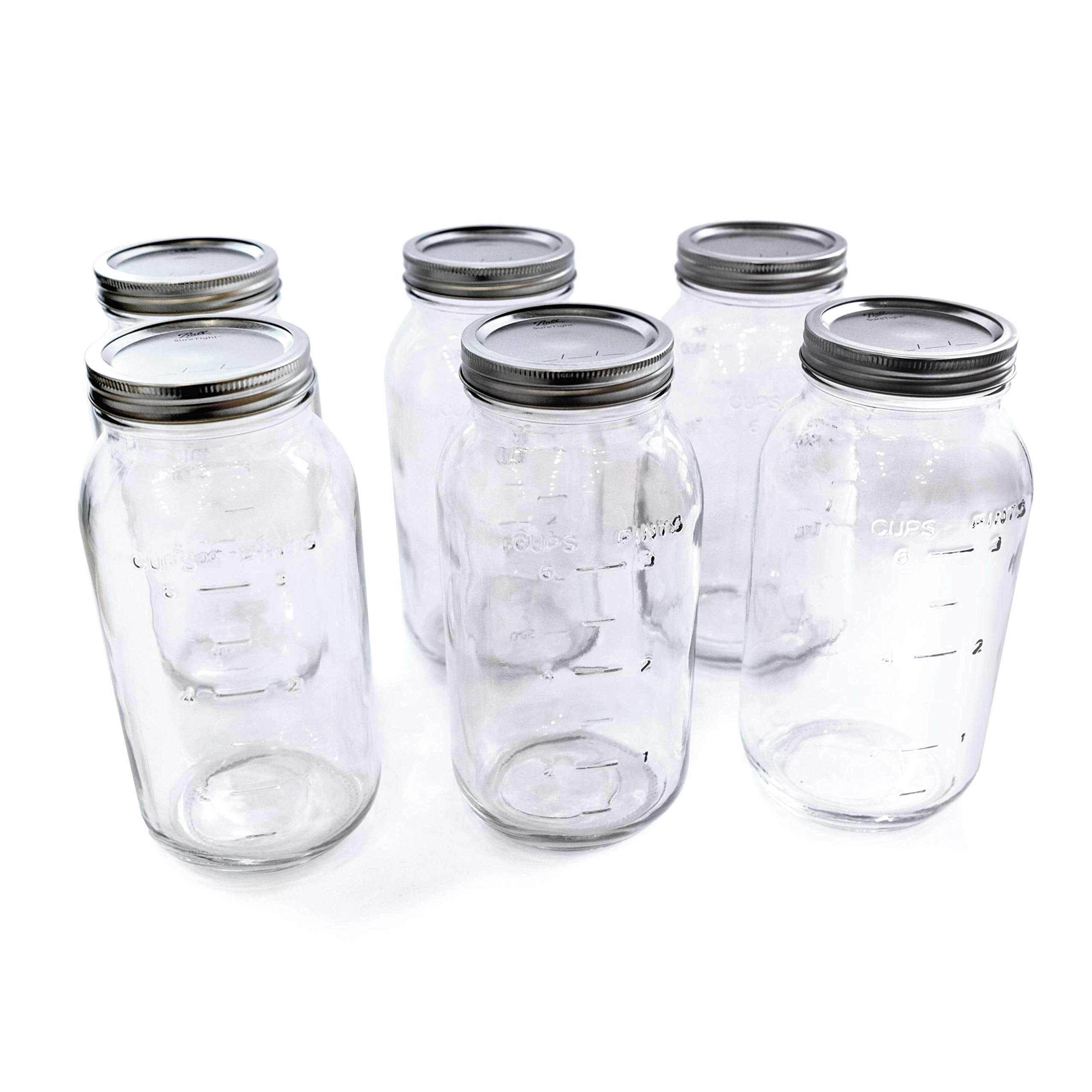 Ball 68100 Half Gallon Wide Mouth Canning Jars 6 Count