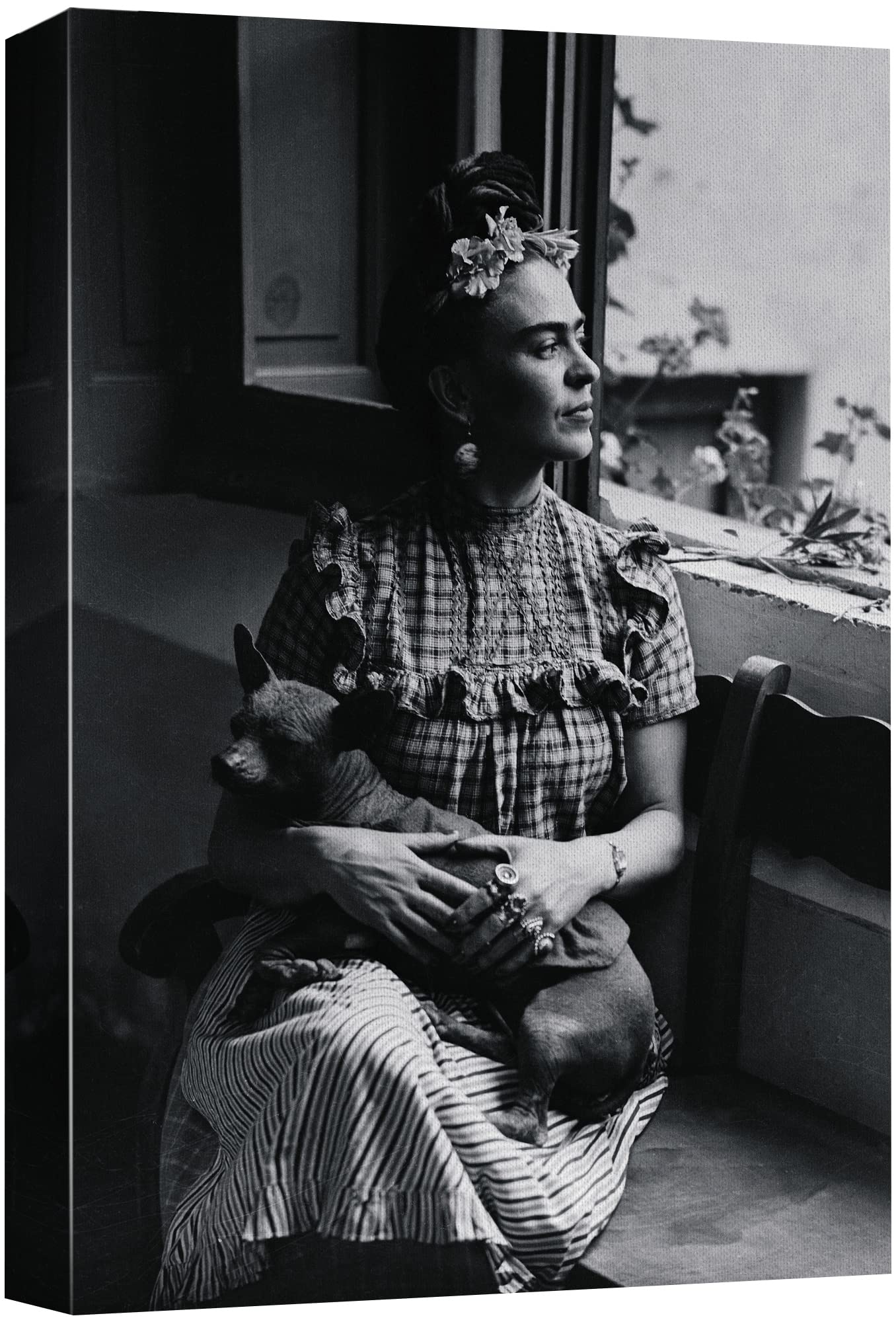 Wall26 Canvas Print Wall Art Master Artist Famous Mexican Painter Frida Kahlo Historic Classic Photography Realism Traditional P