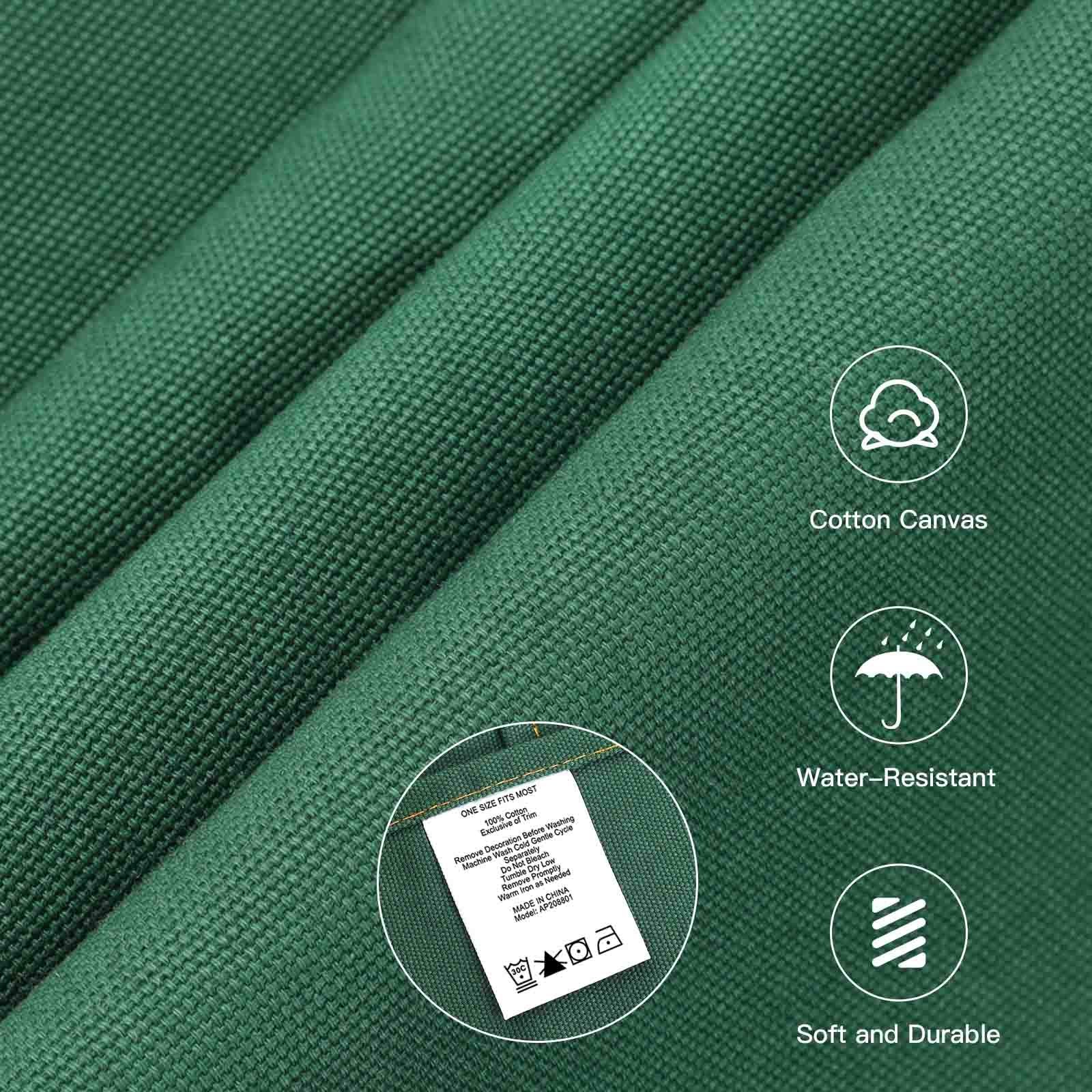 RockyToy Chef Apron with Pockets  Cotton Canvas Apron for Artists Painting  Kitchen Cooking for Men and Women  Adjustable Size S-XXL  Green