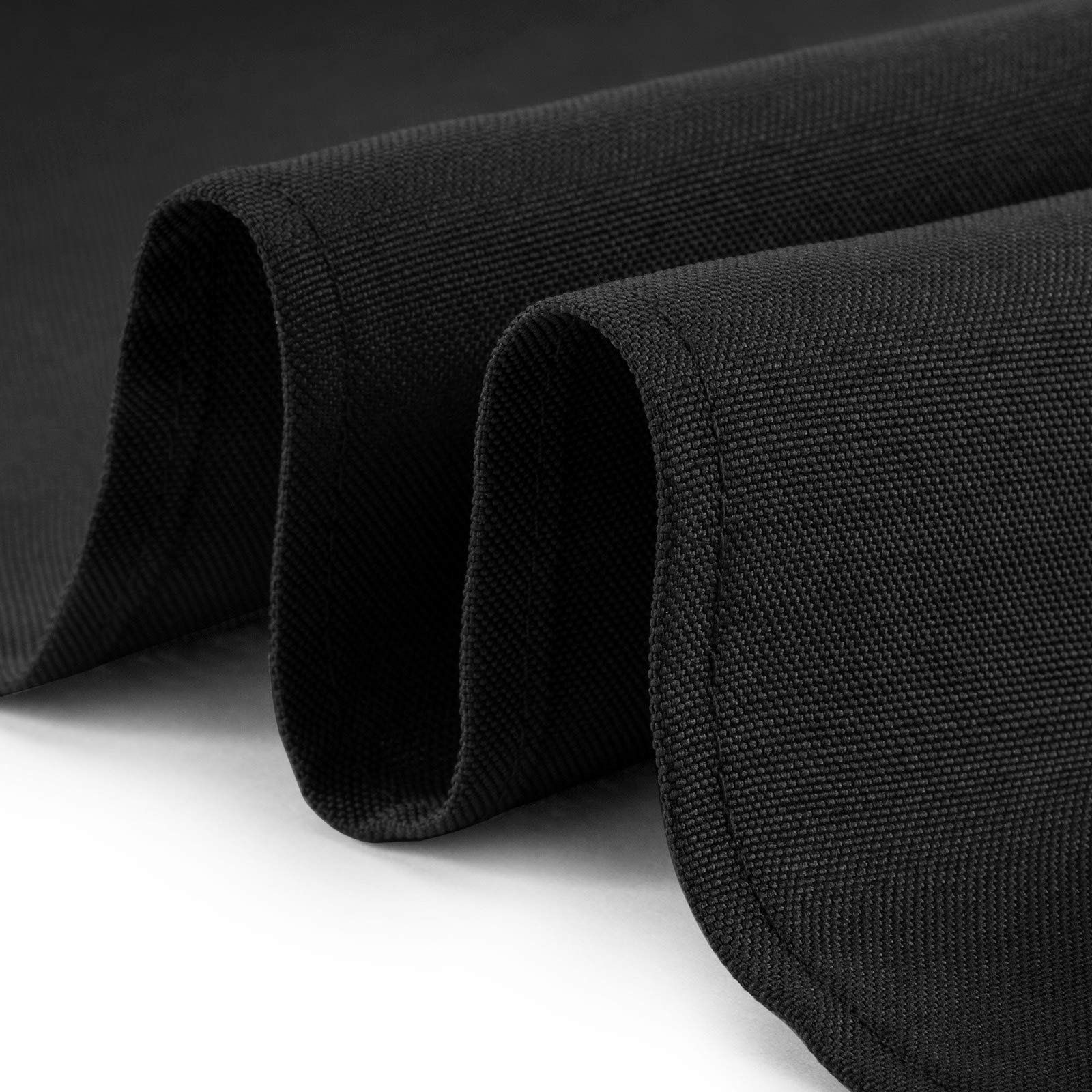 Lann'S Linens - 60 X 102 Premium Tablecloth For Wedding/Banquet/Restaurant - Rectangular Polyester Fabric Table Cloth - Blac