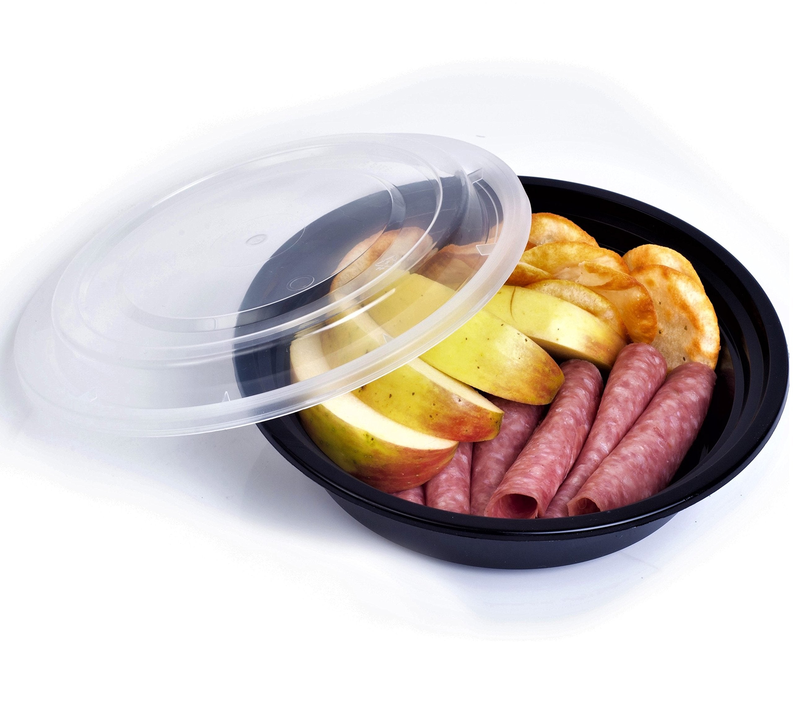 Green Direct Meal Prep Containers 16 Oz. Round Microwavable Food Container With Lid /Portion Control Pack Of 10