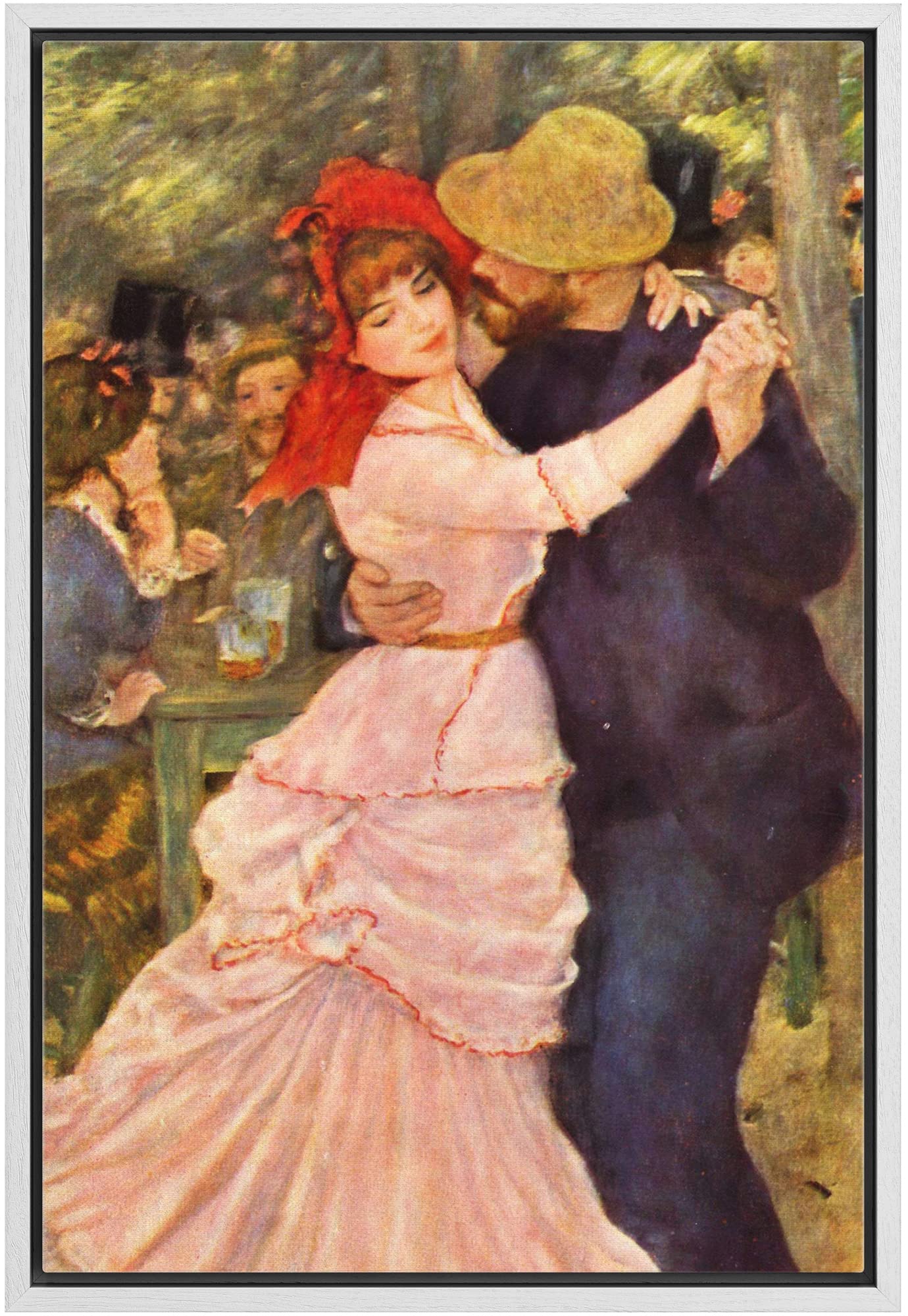 Wall26 Framed Canvas Print Wall Art Dance At Bougival By Pierre Renoir People Historic Illustrations Fine Art Traditional Scenic
