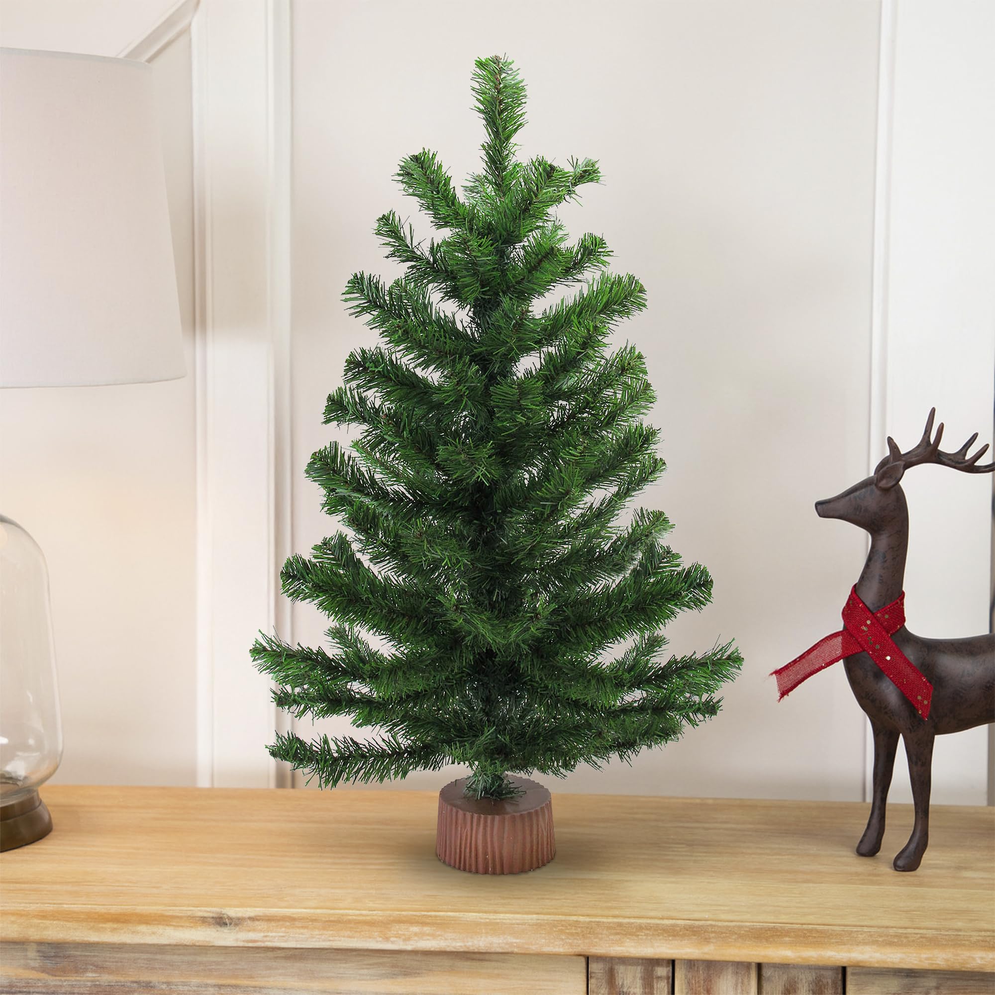 Northlight Balsam Pine Artificial X-Mas Tree in Burlap Base, Green