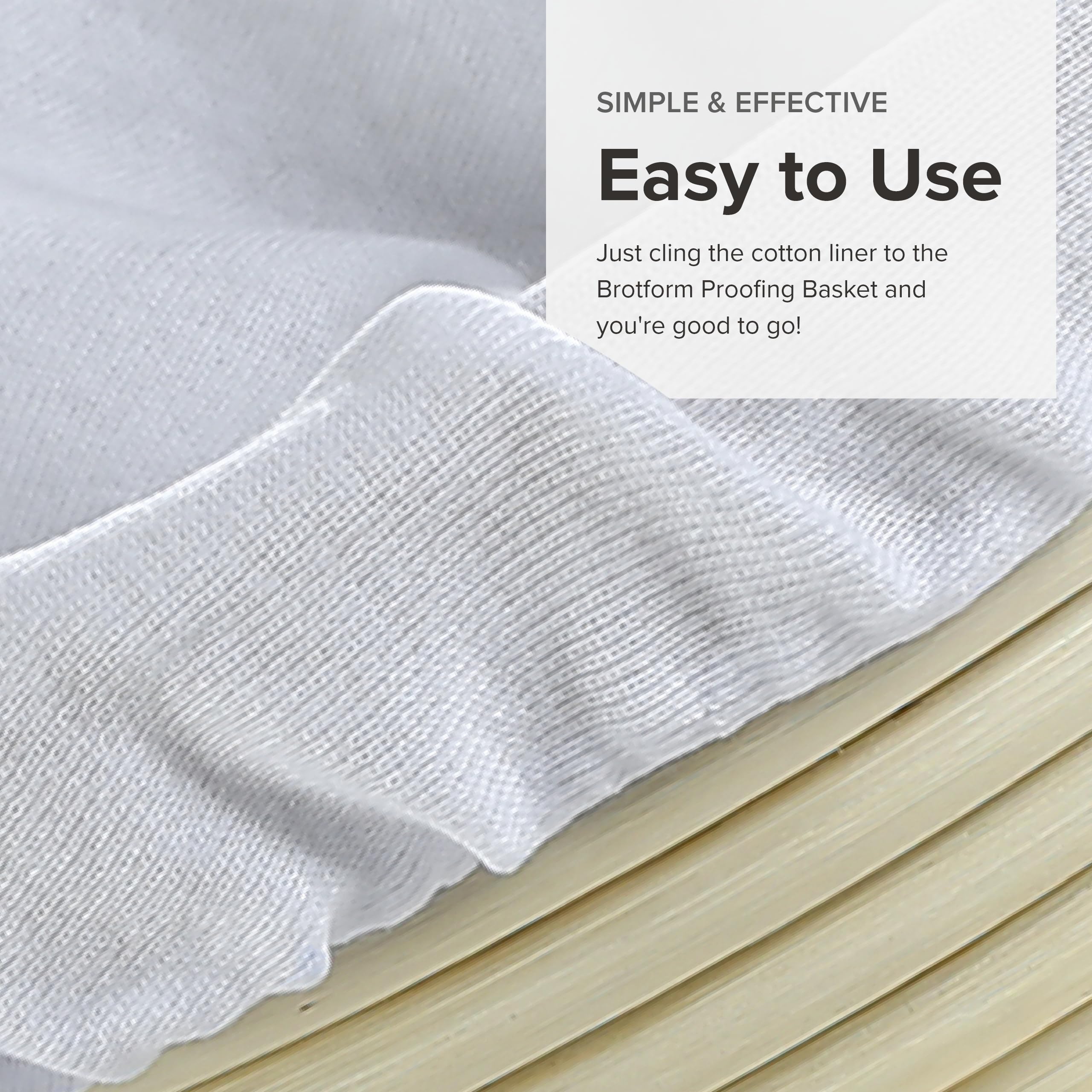 Frieling Brotform Liner Round 10'', 100% Cotton