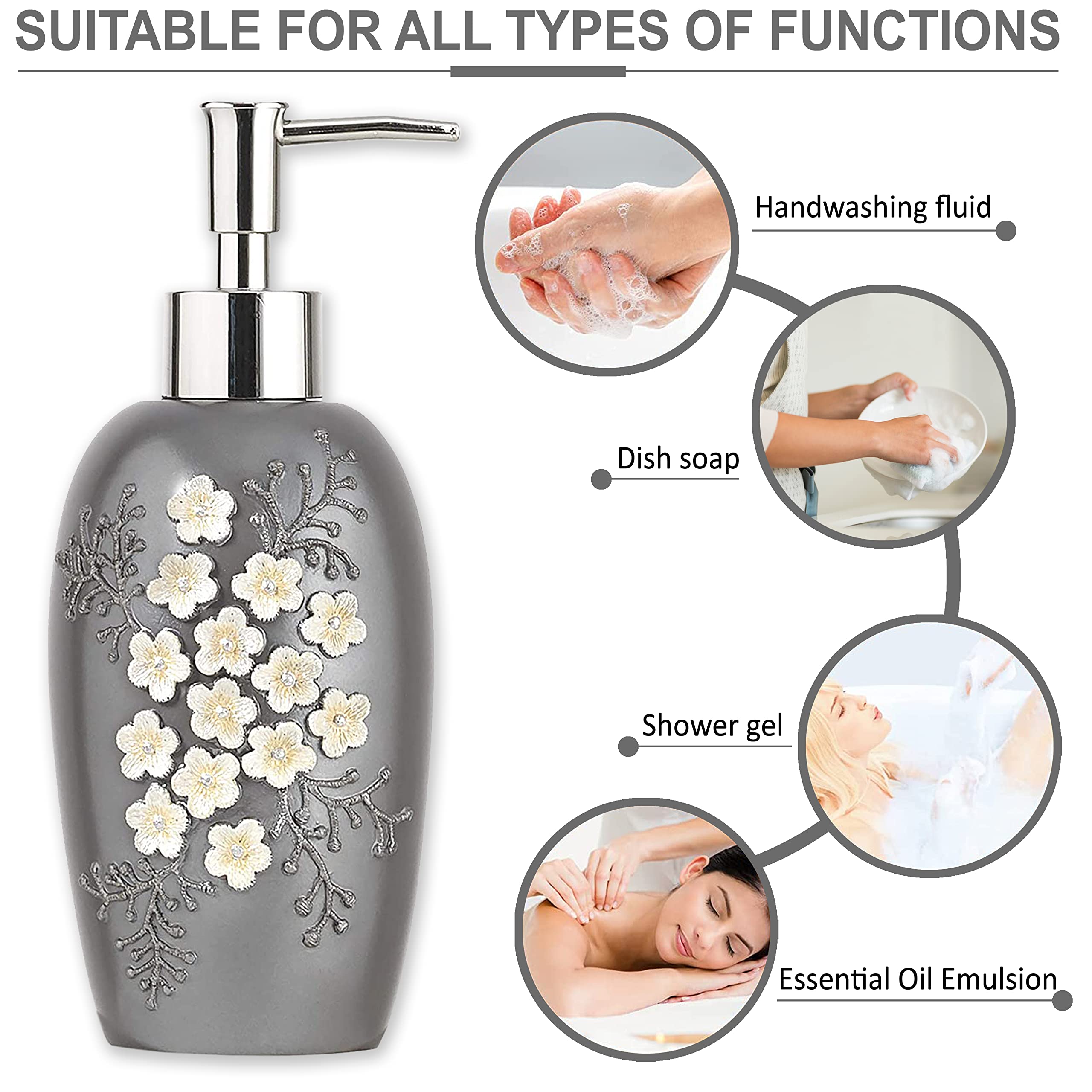 Popular Bath Lotion Pump Bloomfield, Grey