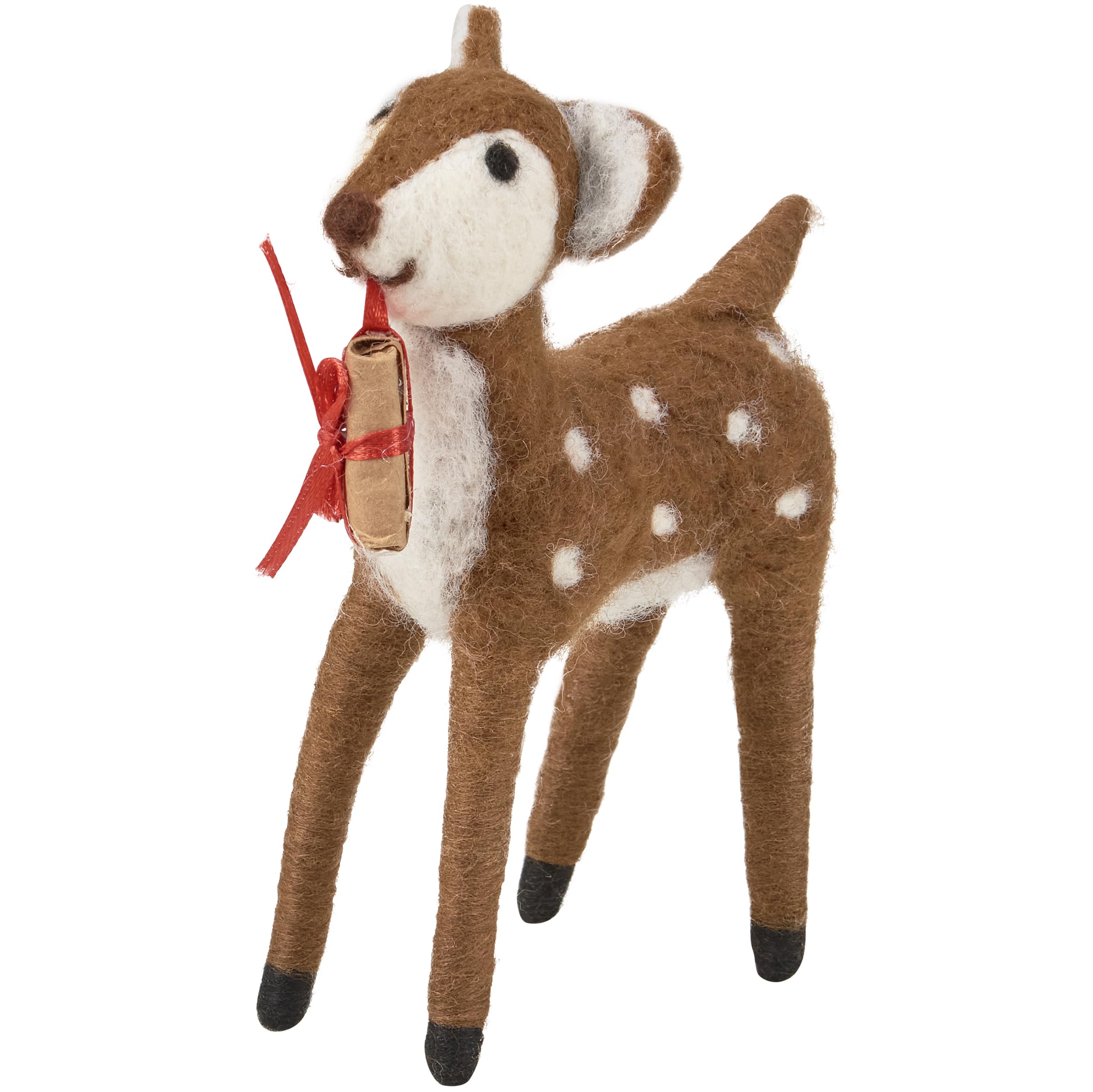 Primitives by Kathy Christmas Fawn Collectible Critter