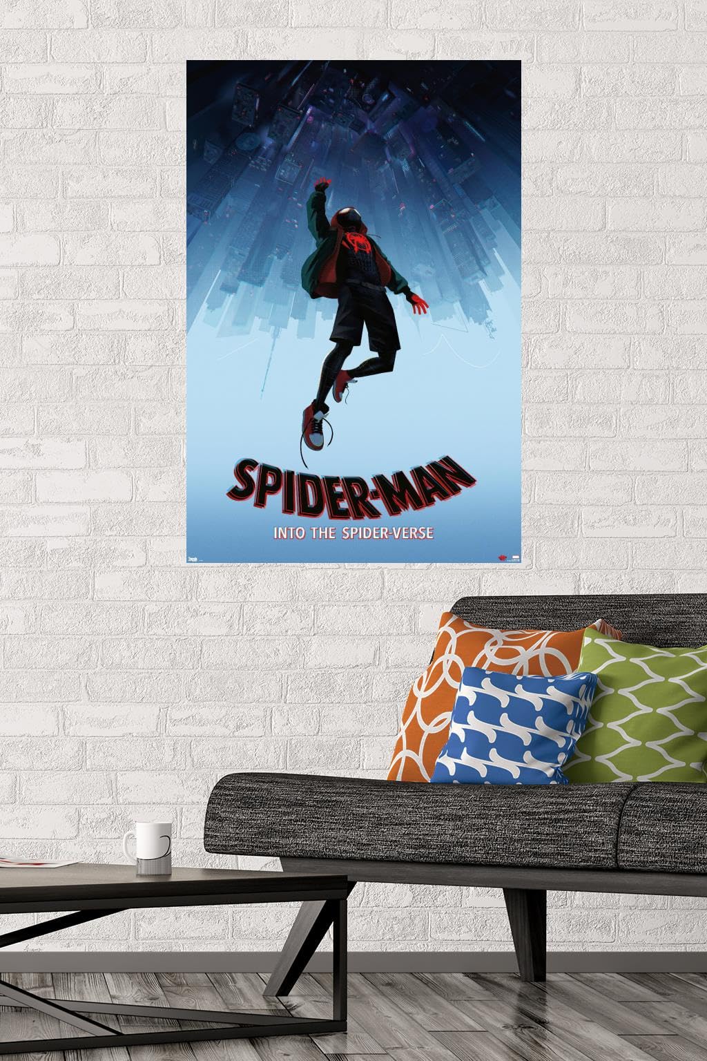 Trends International Marvel Spider-Man - Into The Spider-Verse - Falling Wall Poster, 22.375'' X 34'', Unframed Version