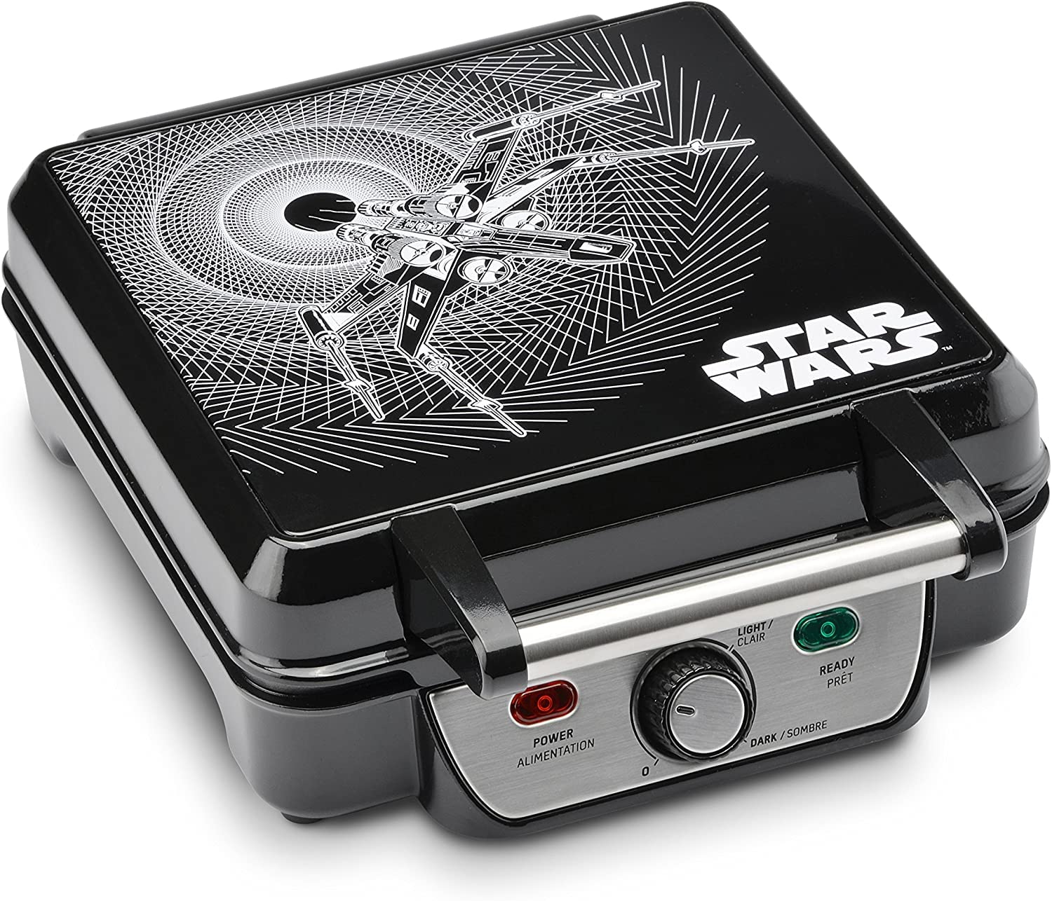 Star Wars 4-Waffle Maker, Black