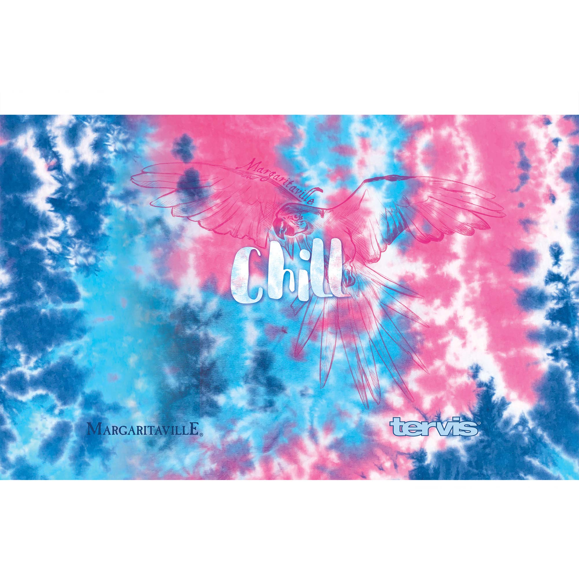 Tervis Triple Walled Margaritaville Tie Dye Chill Insulated Tumbler Cup Keeps Drinks Cold & Hot, 20Oz, Stainless Steel