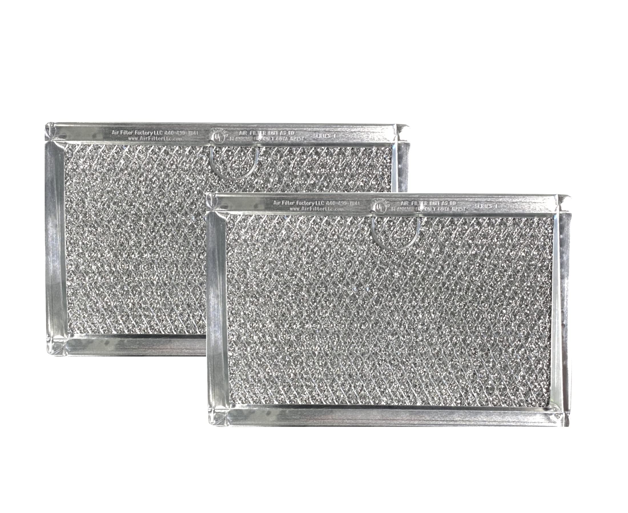 2-Pack Air Filter Factory Replacement For Frigidaire 5304509444 Microwave Oven 12-Layer Grease Filters