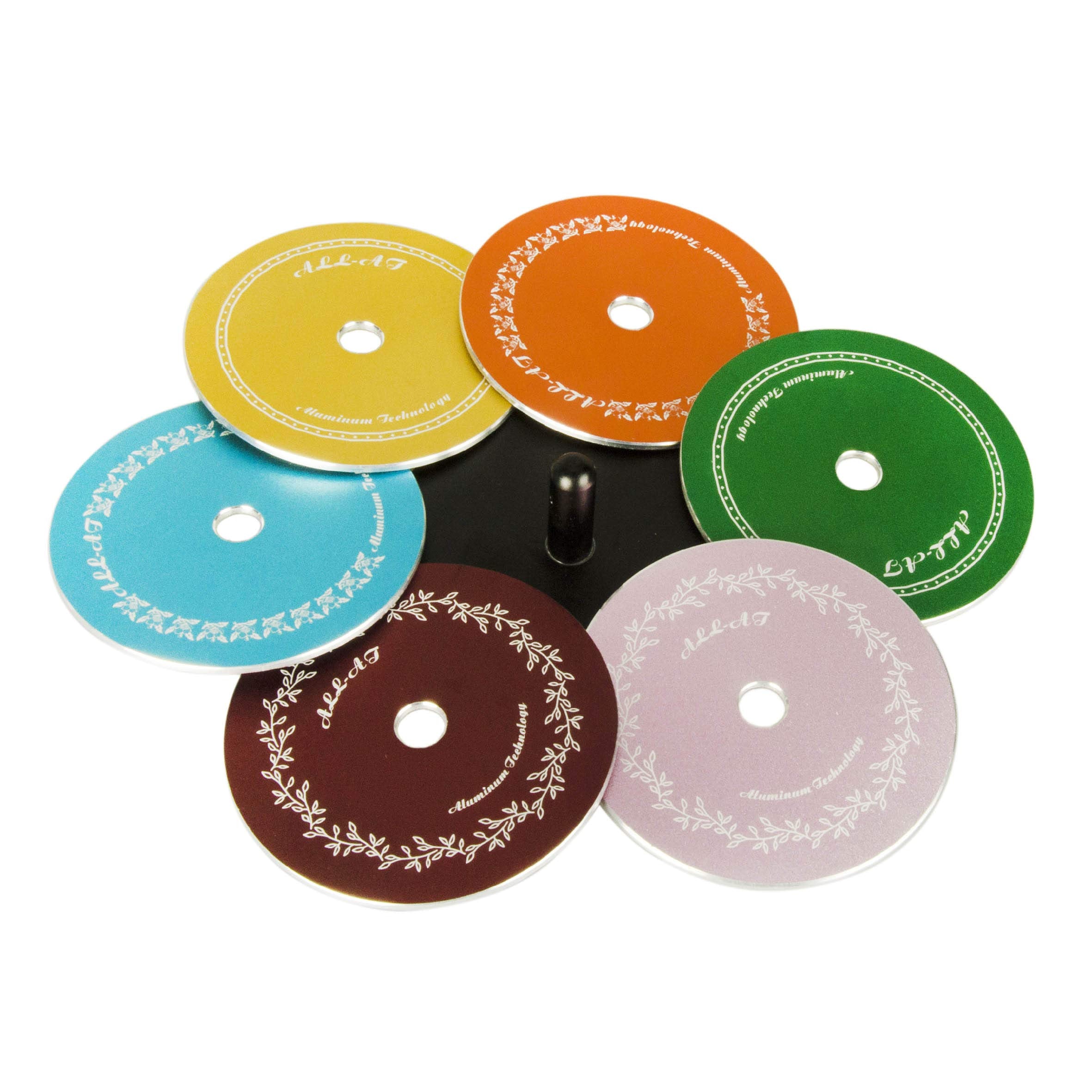All-At Coasters For Drink With Holder Aluminum Set Of 6 For Home Counters, Kitchen, Dining, Living Room, Coffee Table