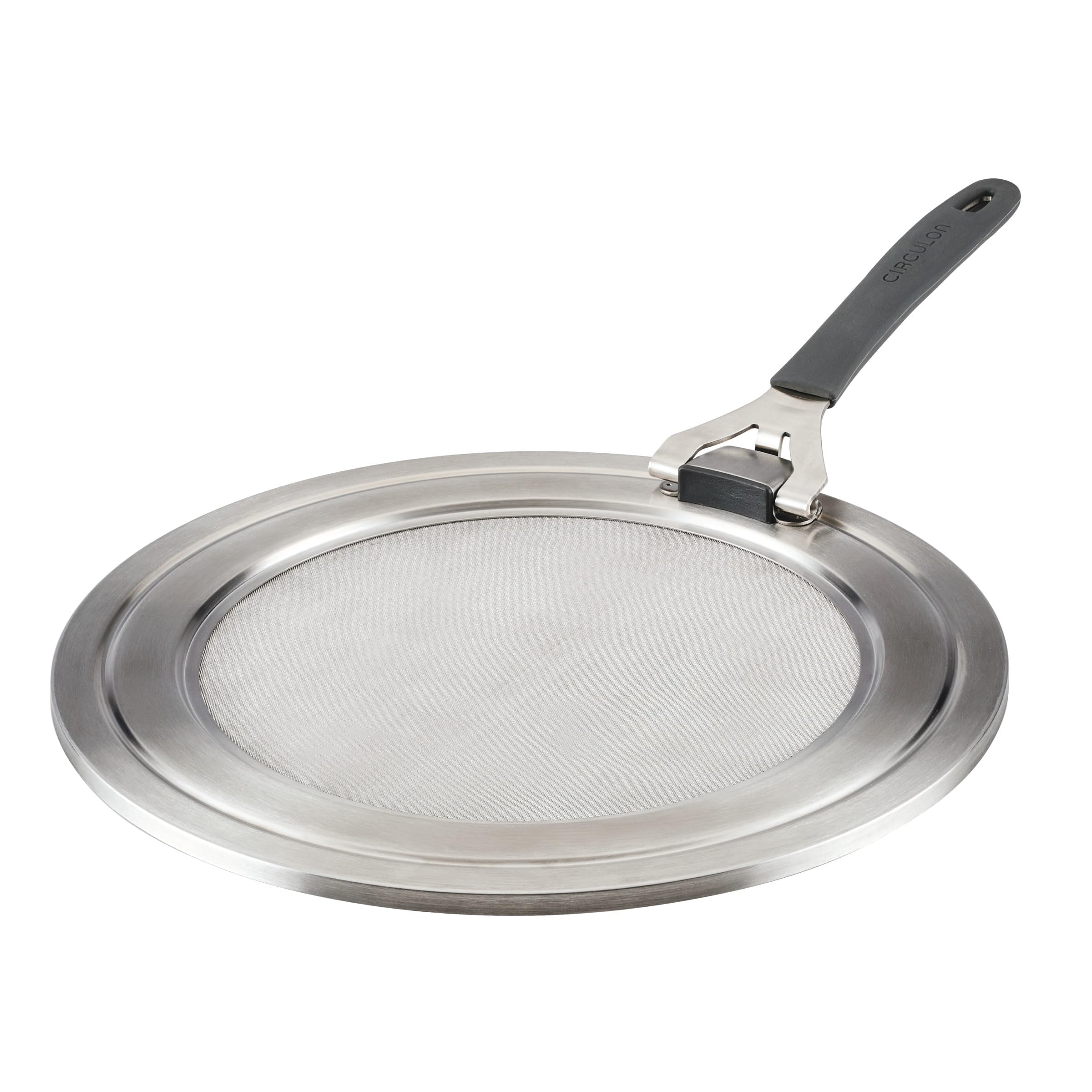 Circulon Tools and Gadgets Universal Splatter Guard Mesh Grease Cover for Pots and Pans Protects Stove, Countertop, and Kitchen 