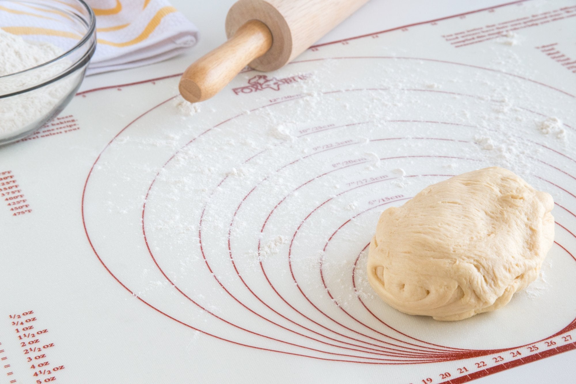 Fox Run Pastry/Baking Mat With Measurements, Silicone