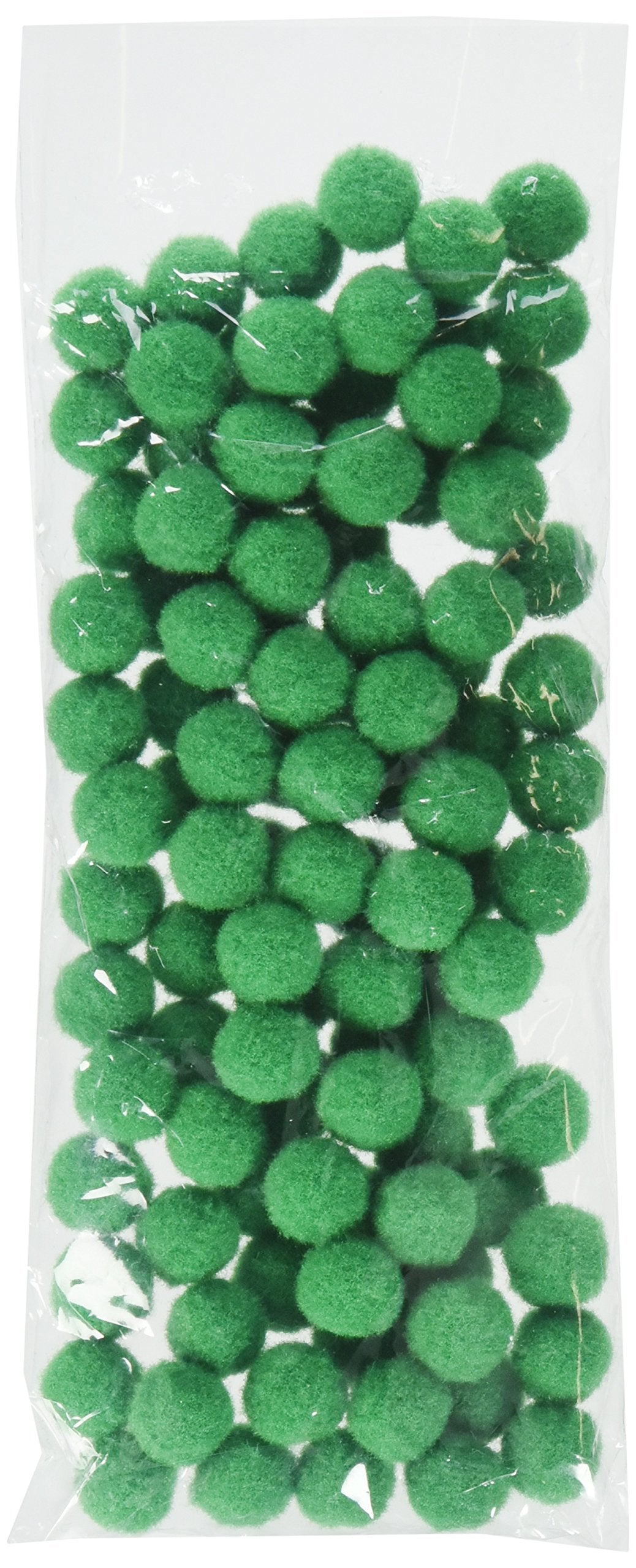 Pom Poms .25'' 100/Pkg-Kelly Green