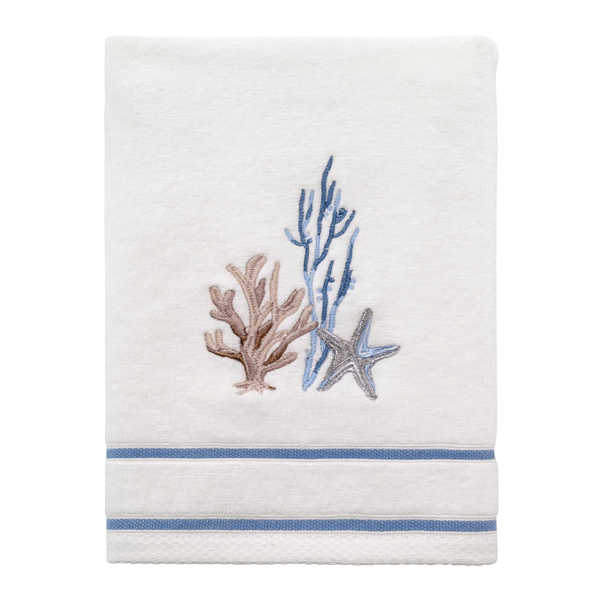 Avanti Linens - Hand Towel, Soft & Absorbent Cotton Towel (Abstract Coastal Collection) 30.00'' X 16.00''