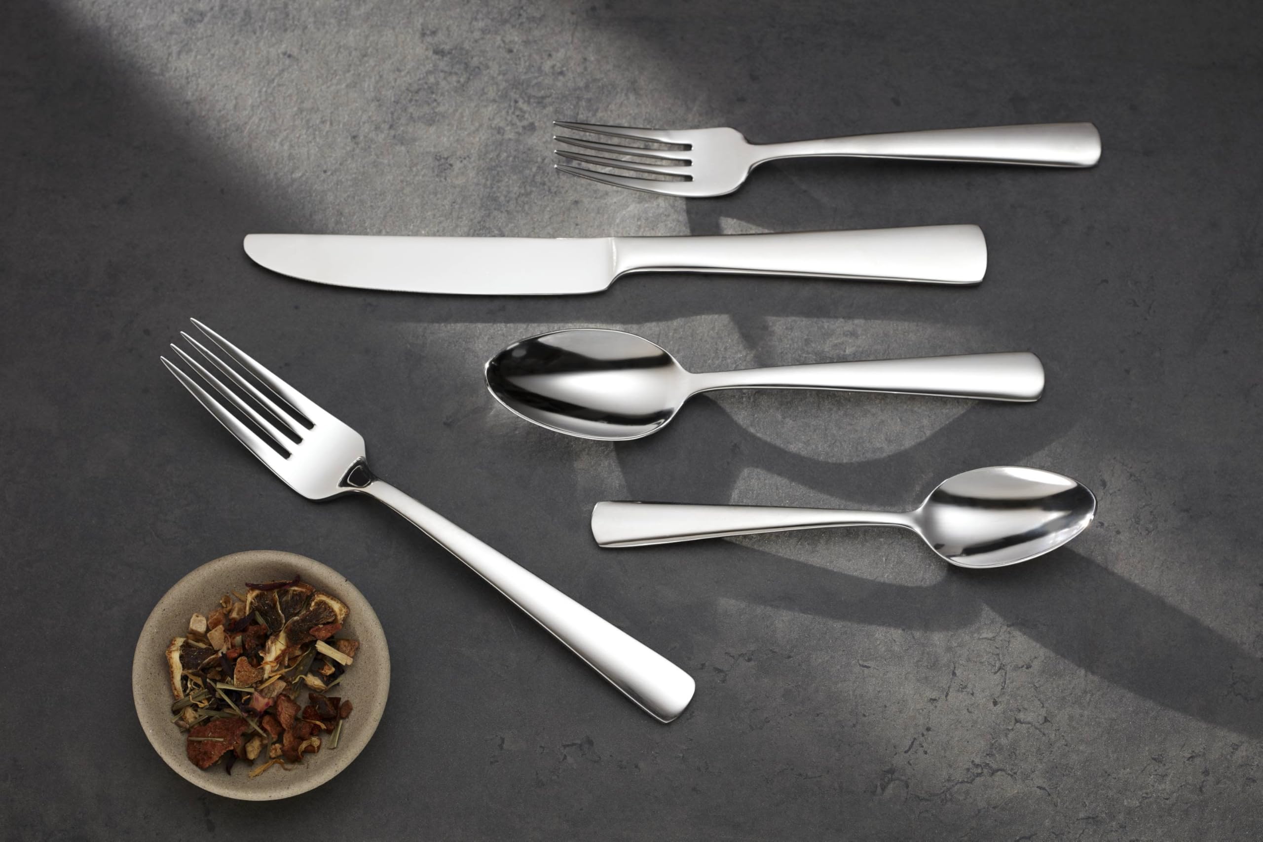 Oneida Aptitude Everyday Flatware Dinner Forks, Set Of 6, 18/0 Stainless Steel, Silverware Set