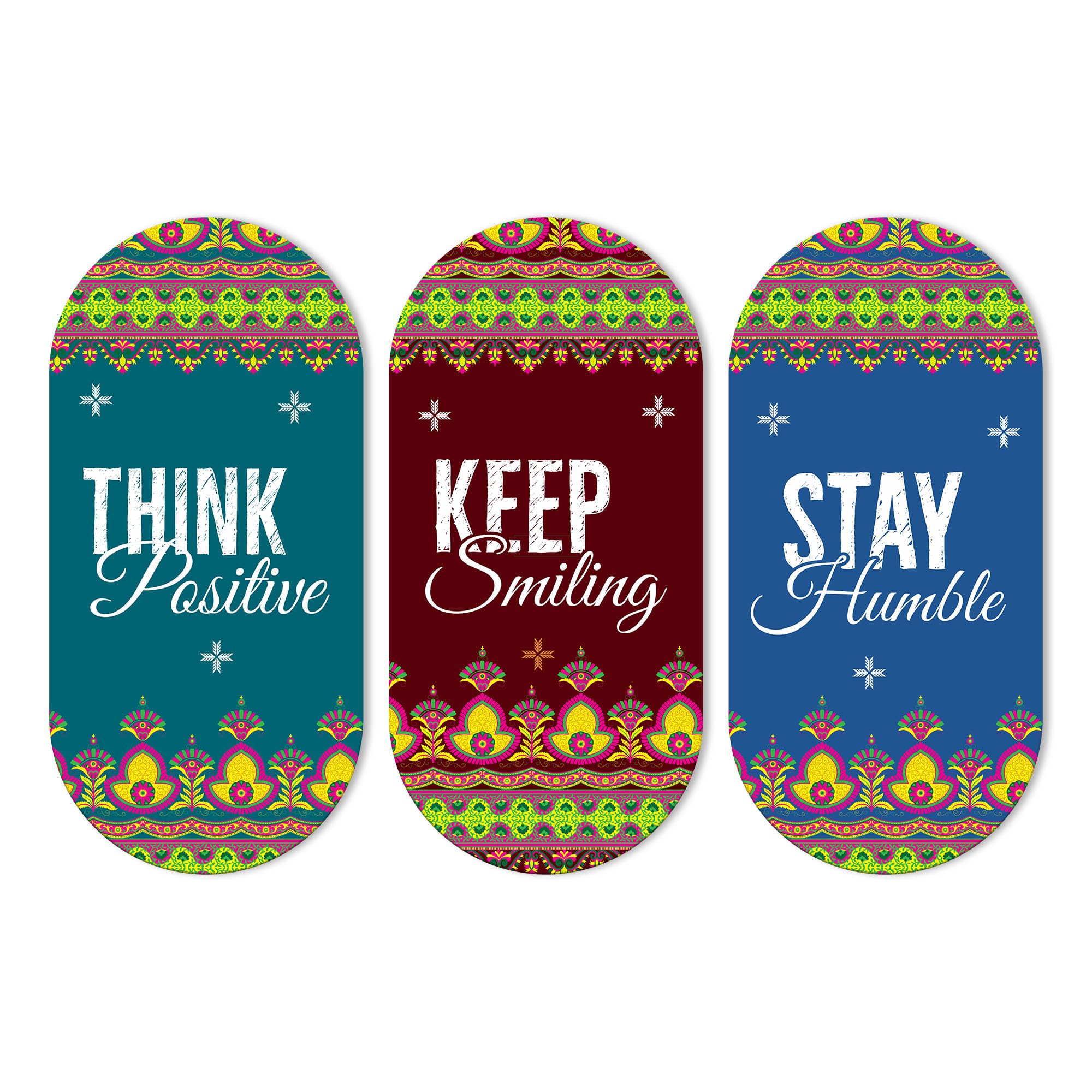 Artvibes Stay Humble Positive Quotes Printed Wooden Wall Hanger For Home | Office | Living Room | Gift | Modern Decoration Items