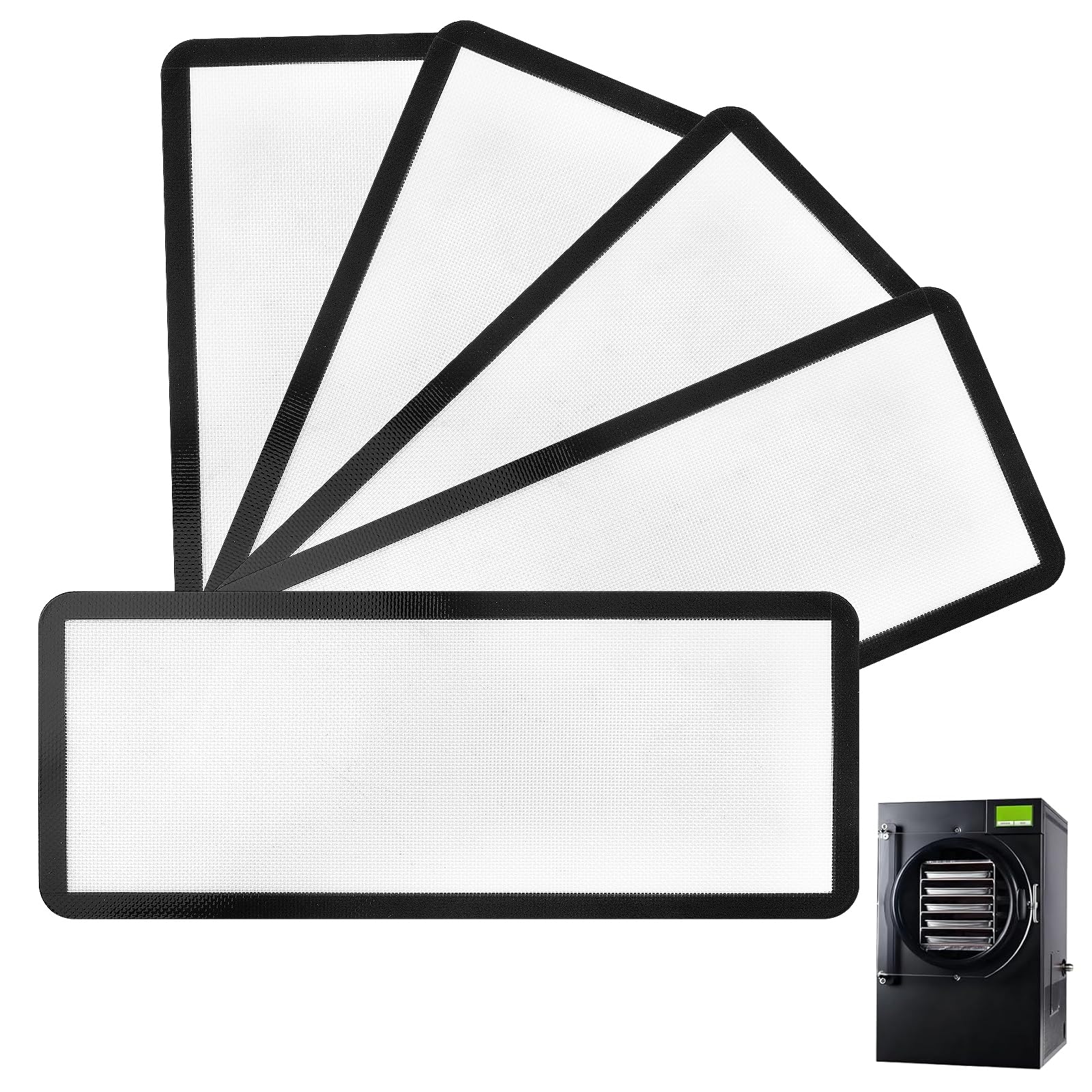 Silicone Baking Mats for Harvest Right Freeze Dryer Trays, Small/Medium/Large, FoodSafe NonStick Freeze Drying Mats, Heat Resi