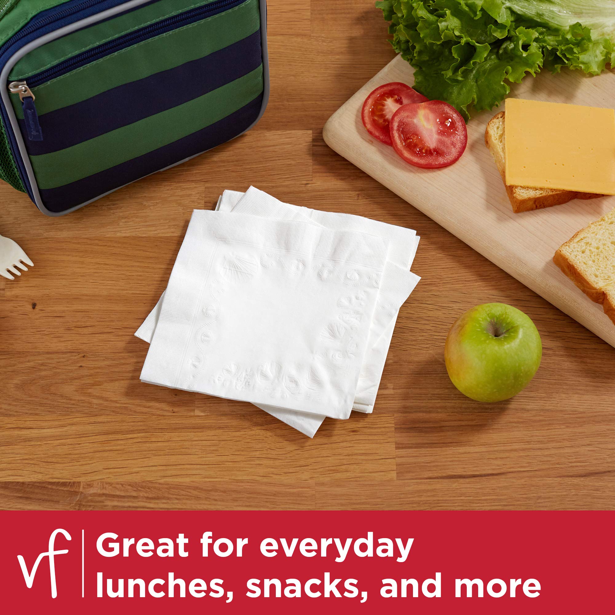 Vanity Fair Everyday Paper Napkins, 250 Count, Disposable Napkins Made Soft And Smooth For Everyday Meals