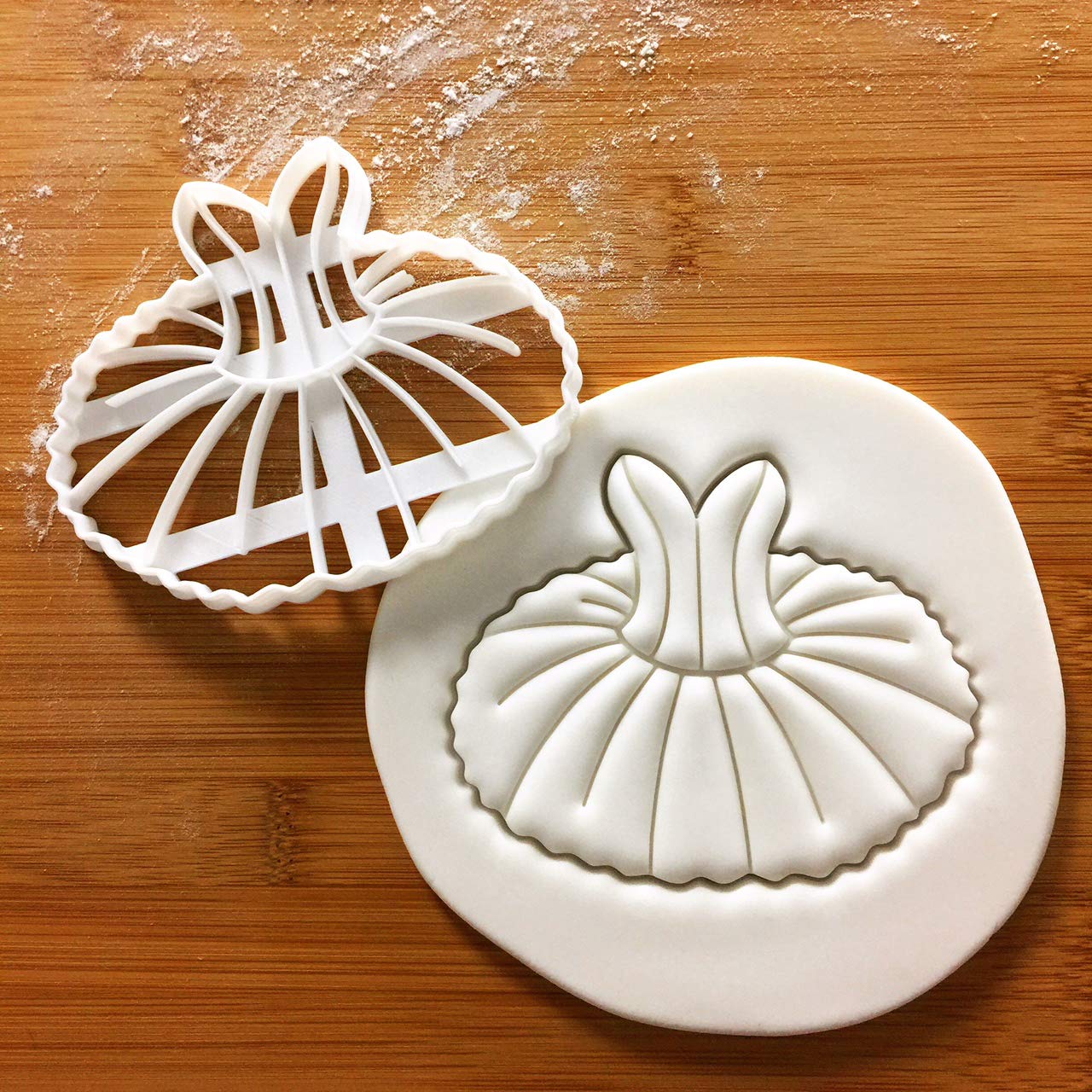 Set Of 2 Ballet Themed Cookie Cutters (Designs: Tutu And Ballet Shoe), 2 Pieces - Bakerlogy