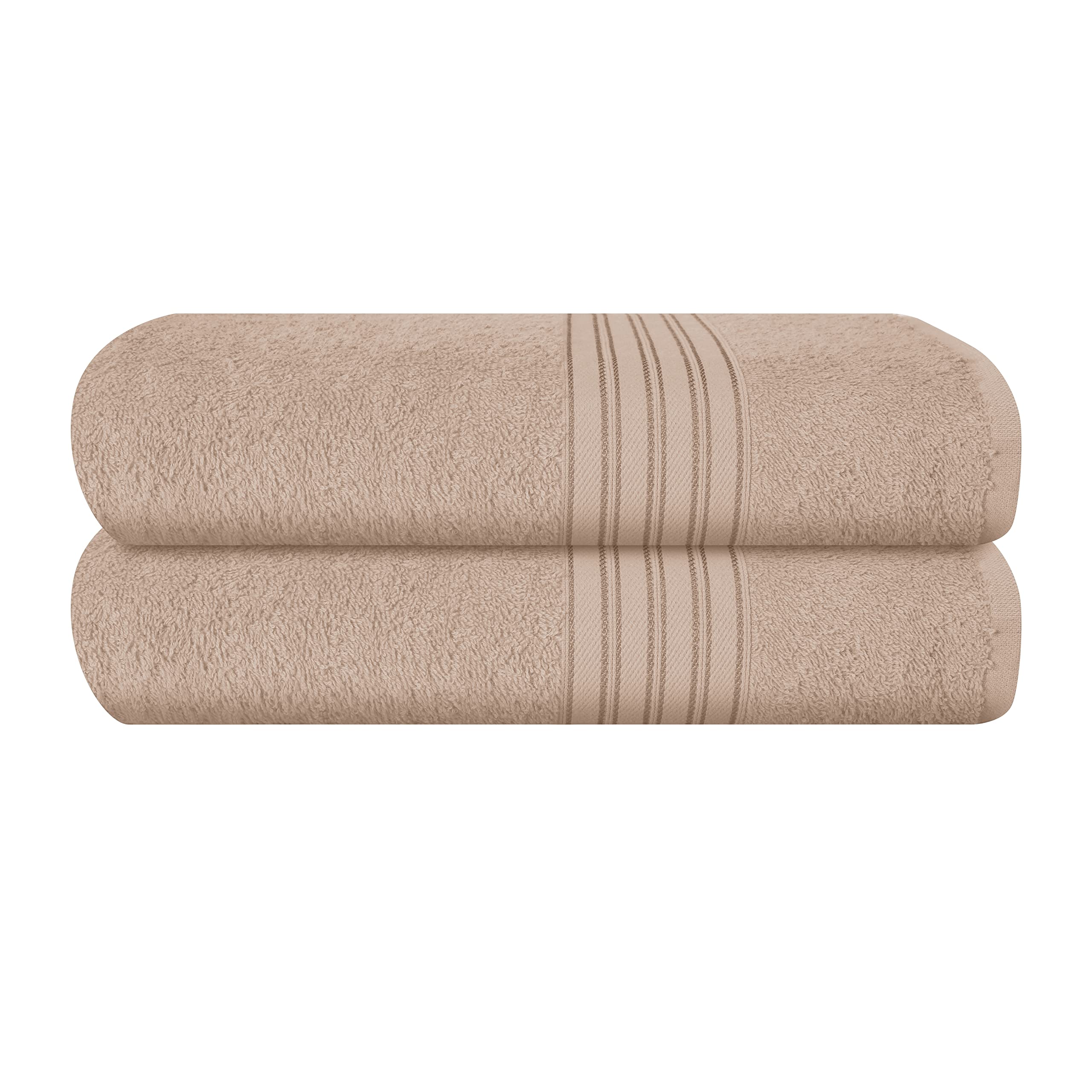 Boutiquo 100% Cotton 2 Pack Bath Towel Set 28X55 Inches, Eco-Friendly Large Bath Towels, Compact Quickdry Lightweight Soft & Hig