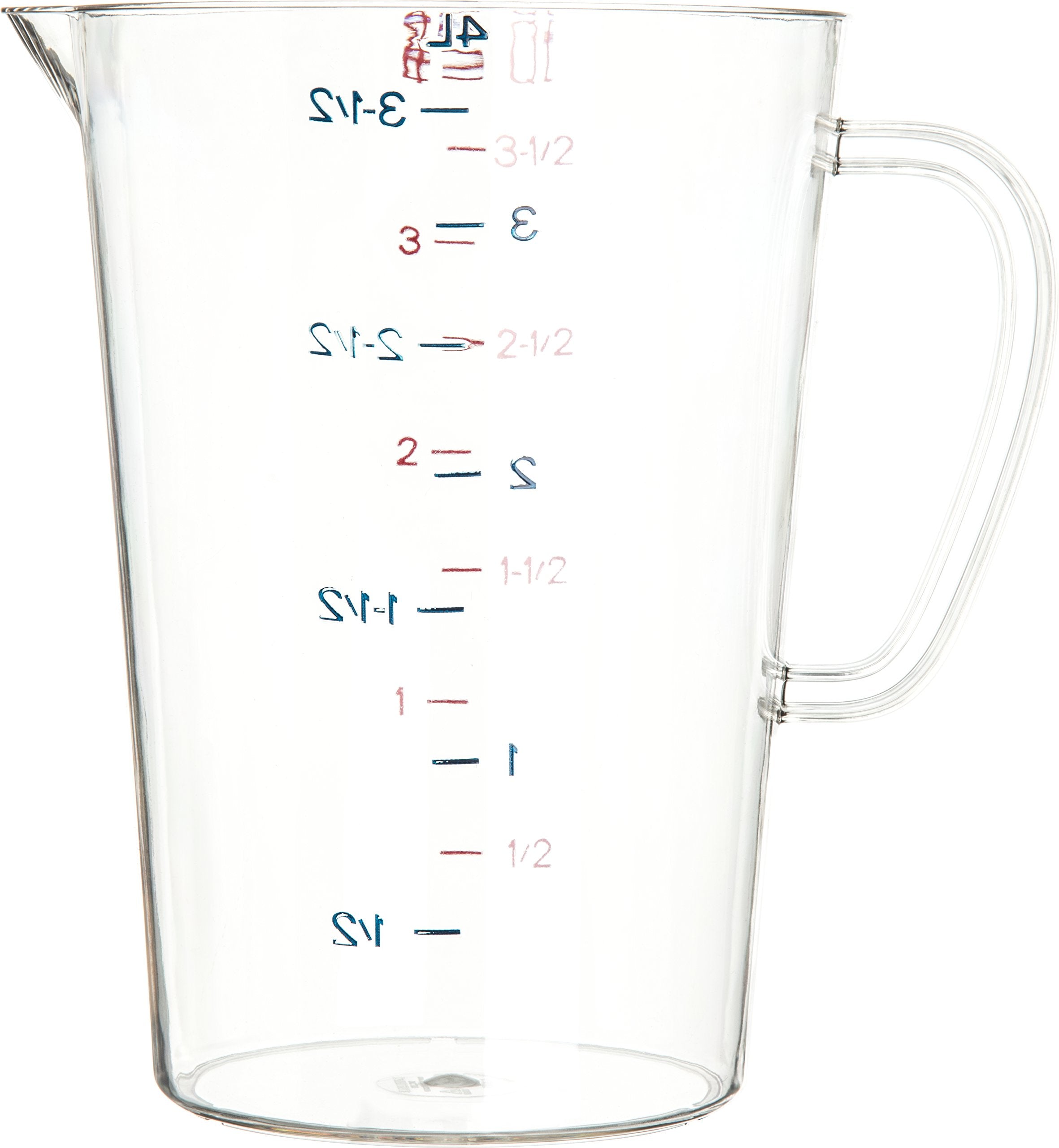 Carlisle FoodService Products 4314507 Commercial Plastic Measuring Cup  1 Gallon  Clear