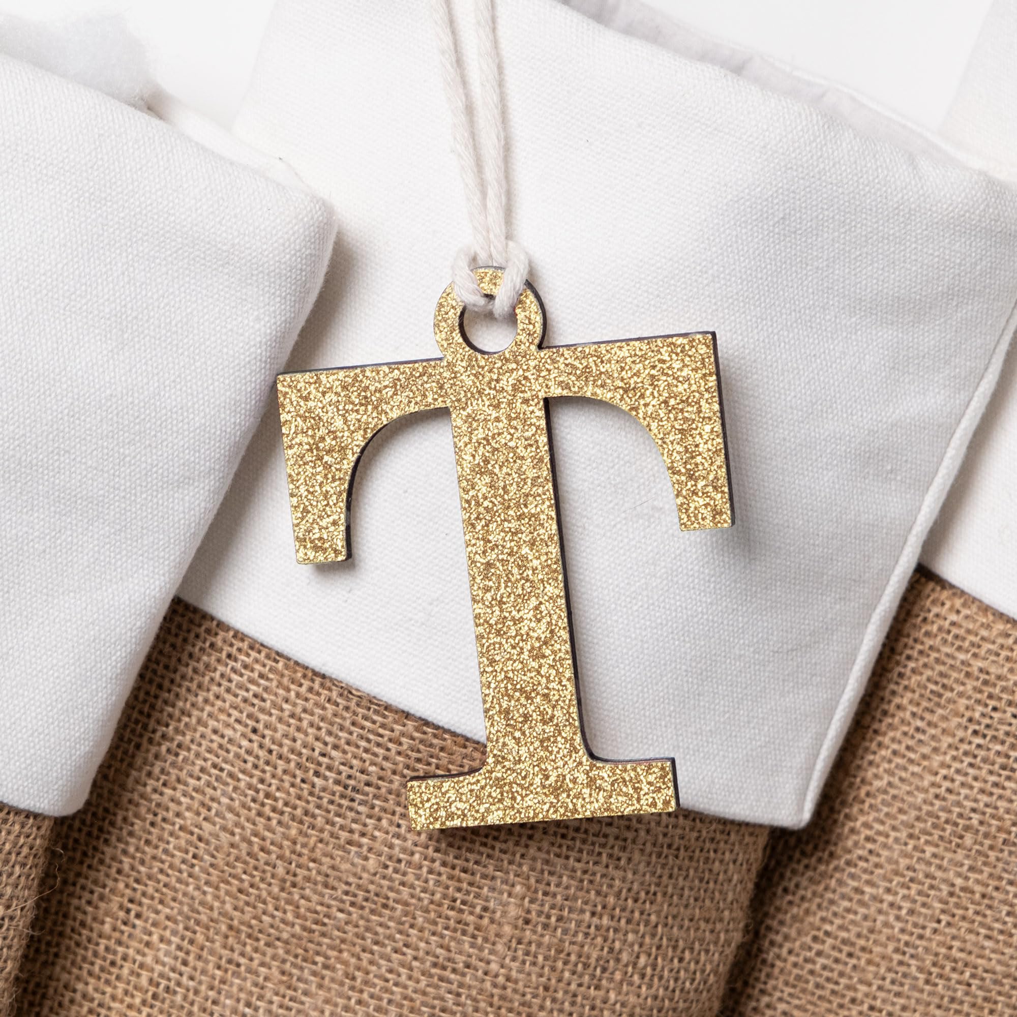 Personalized Wooden Letter Tags Name for Christmas Stockings 4 Inch Letters Custom Cutout Modern Farmhouse Rustic Country Family