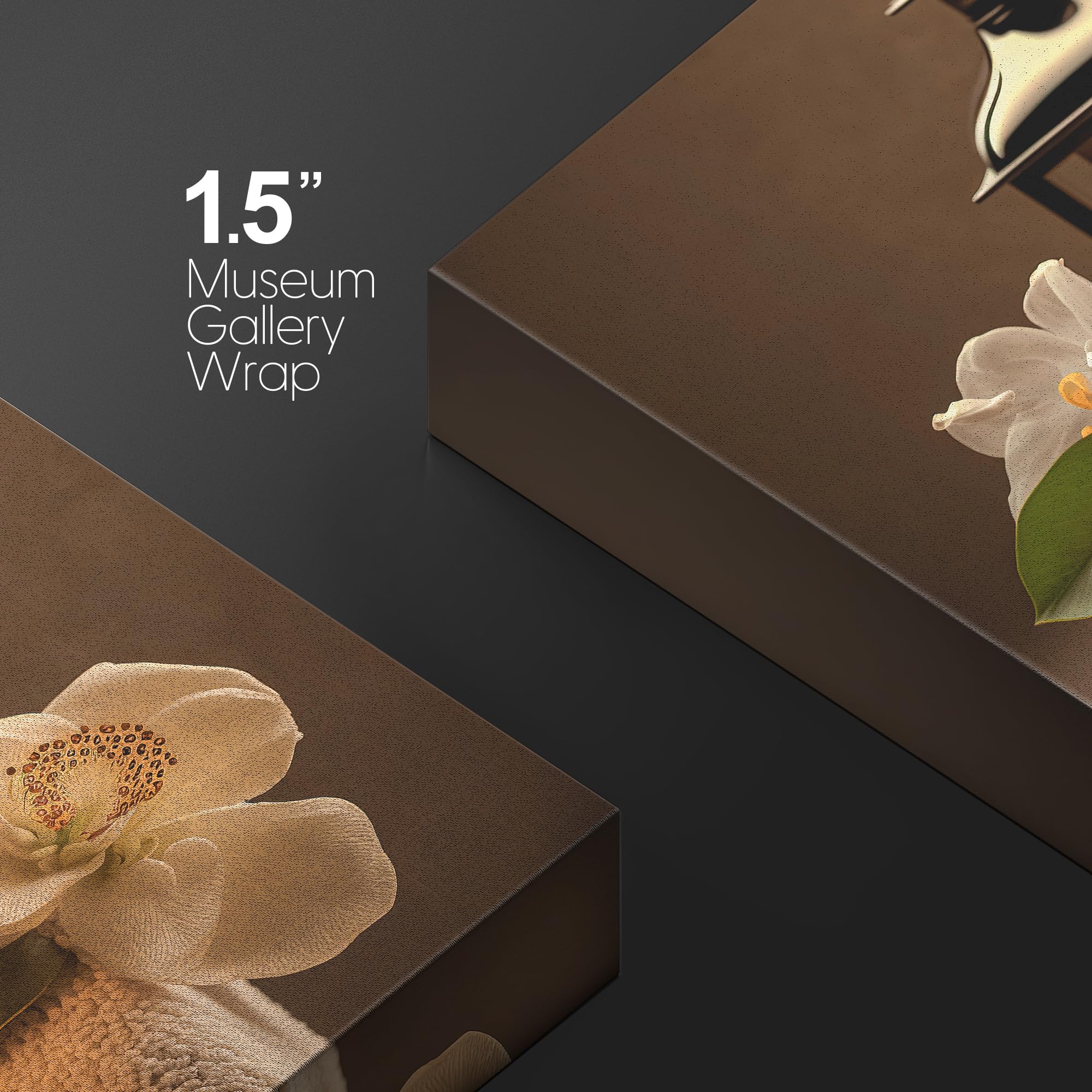 Wall26 Canvas Print Wall Art Spa Candle White Amaryllis Flower Nature Wilderness Photography Realism Modern Art Decorative Multi